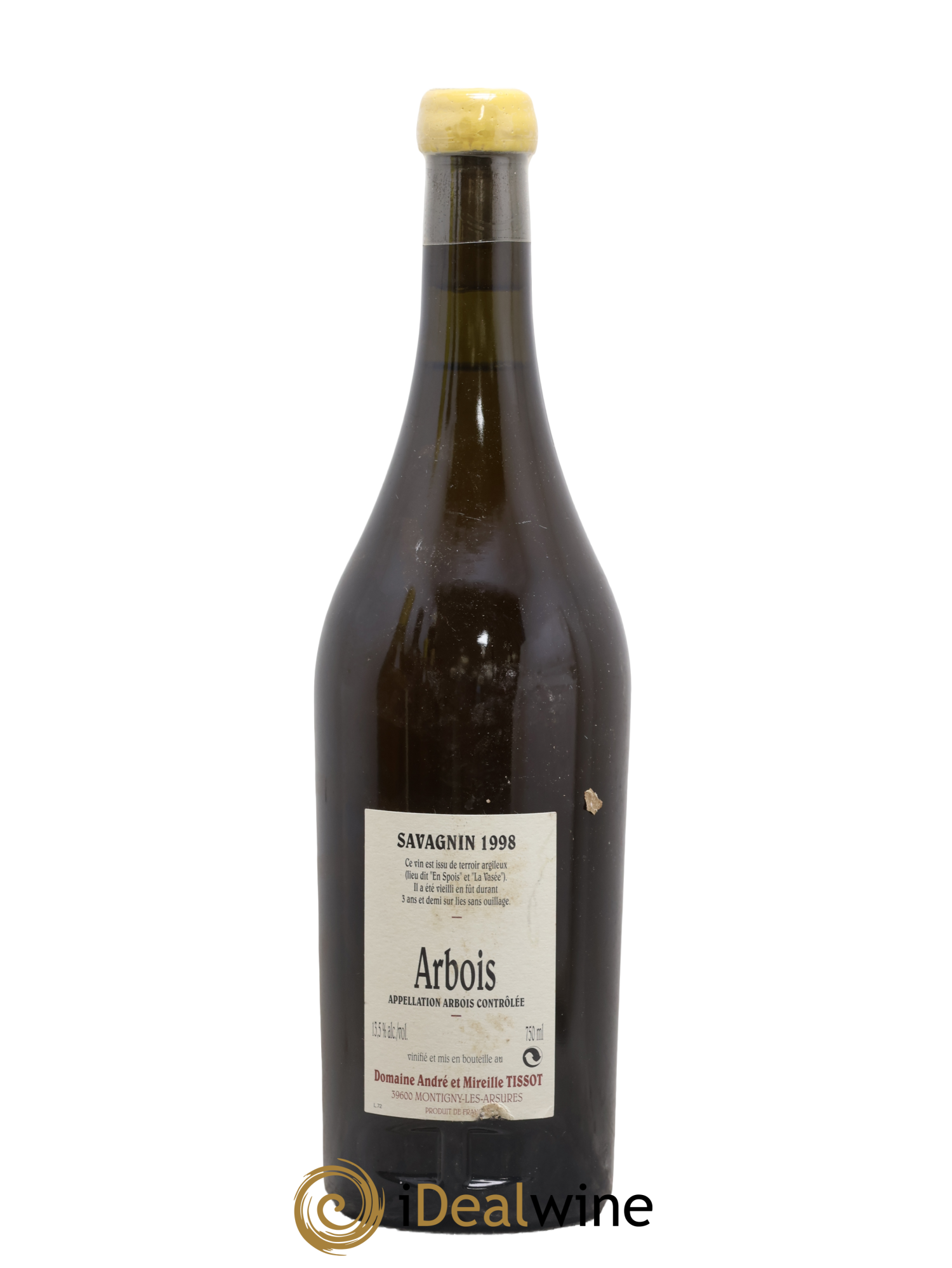 Arbois Savagnin Bénédicte et Stéphane Tissot 1998 - Lot de 1 bouteille - 1
