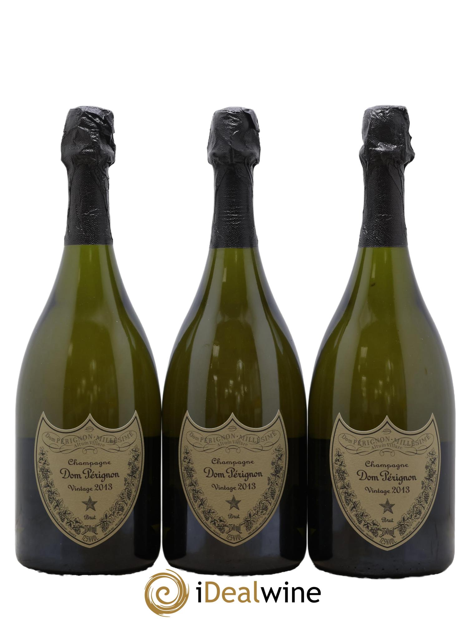 Brut Dom Pérignon 2013 - Lot of 3 bottles - 0