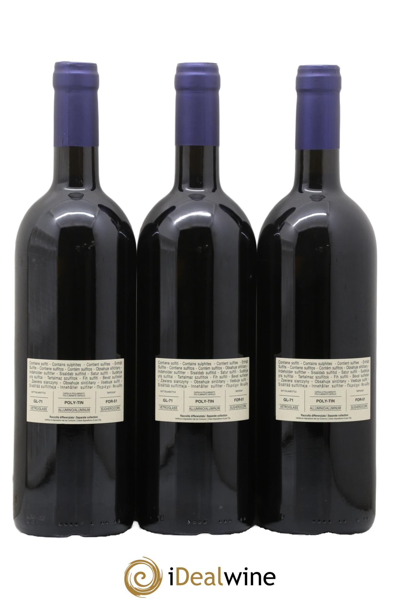 Bolgheri DOC Sassicaia Tenuta San Guido 2019 - Lot de 3 bouteilles - 1