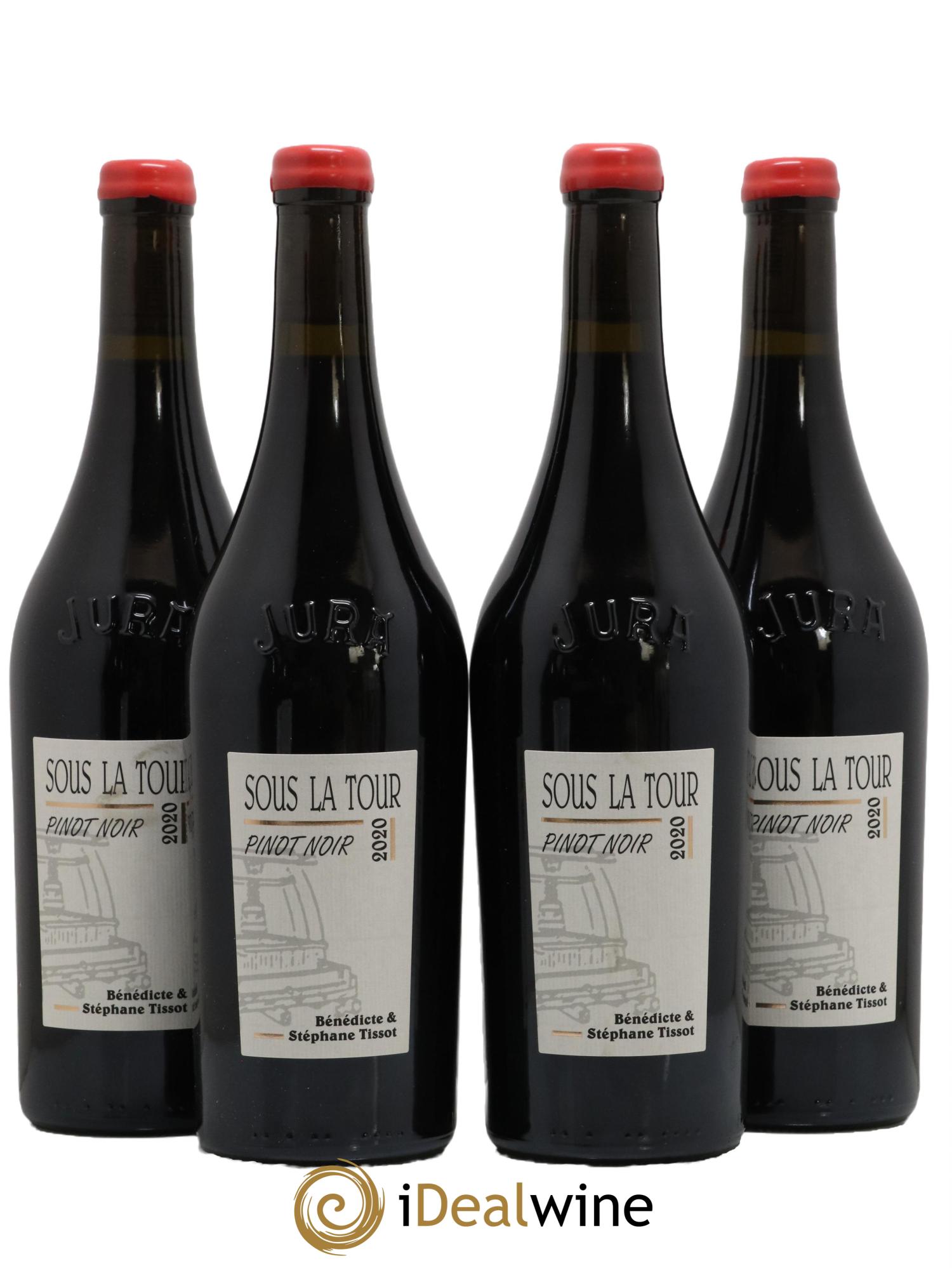 Arbois Sous la Tour Pinot Noir Bénédicte et Stéphane Tissot 2020 - Lot de 4 bouteilles - 0