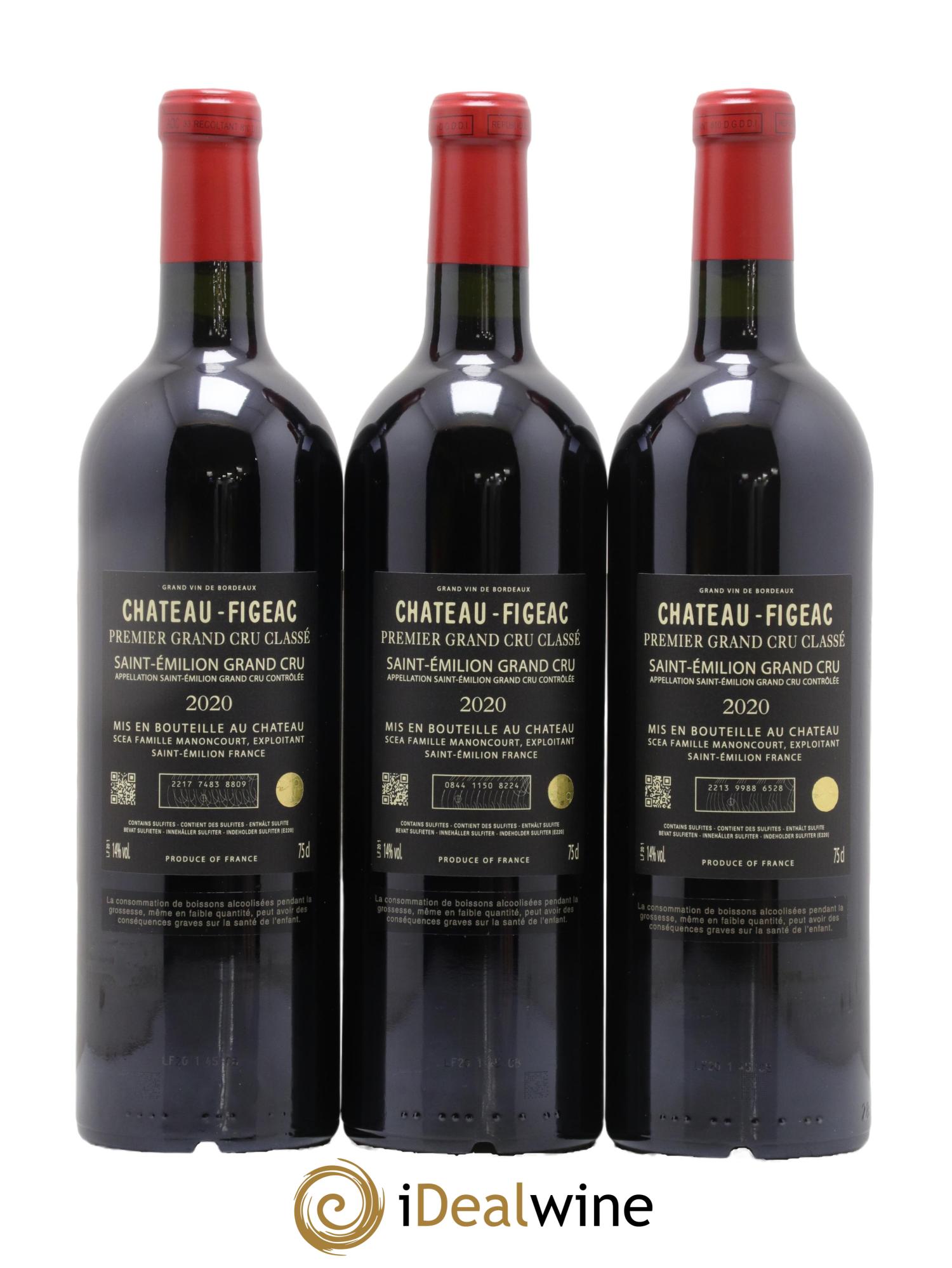 Château Figeac 1er Grand Cru Classé A  2020 - Lotto di 6 bottiglie - 4