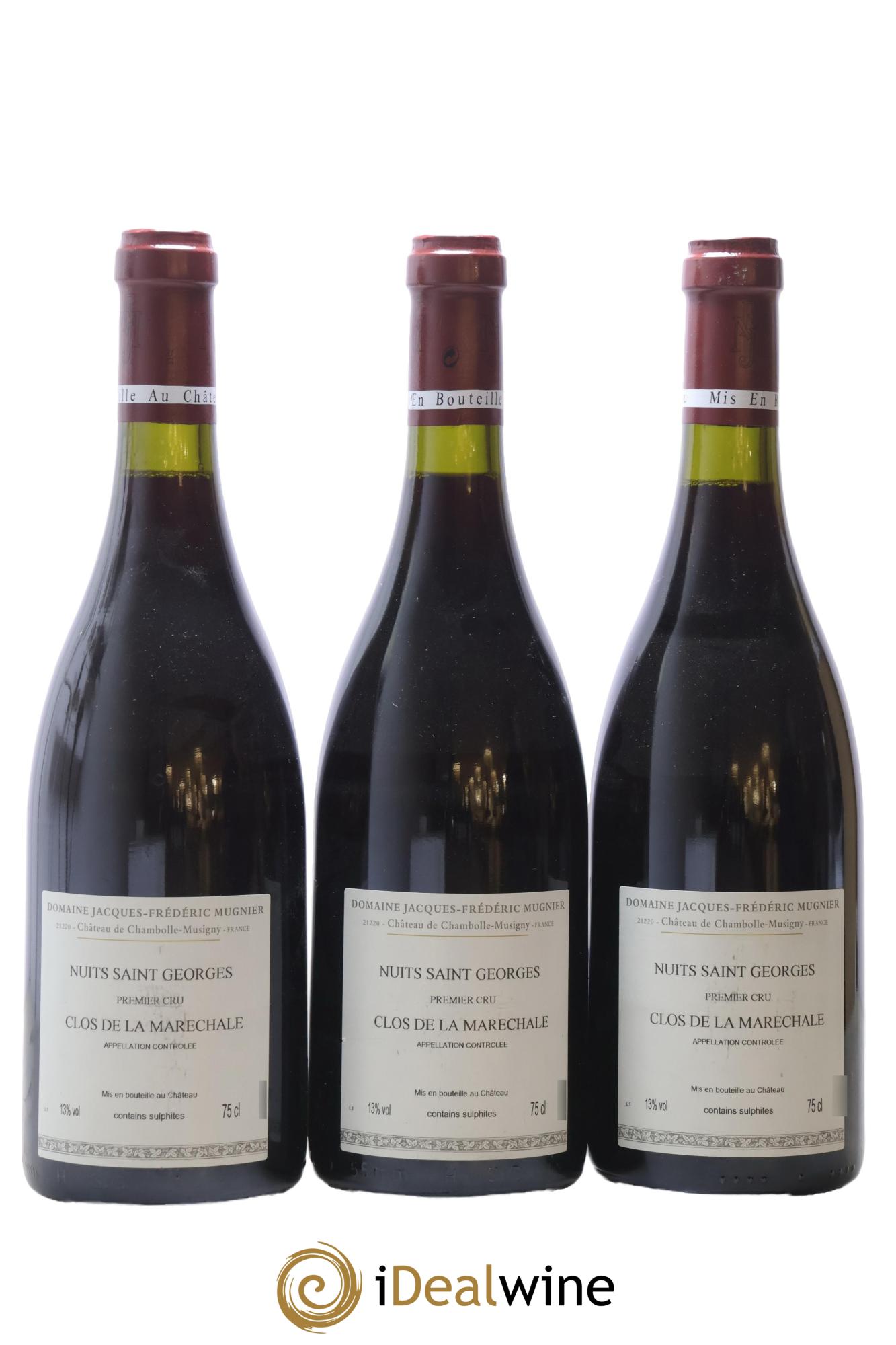 Nuits-Saint-Georges 1er Cru Clos de La Maréchale Jacques-Frédéric Mugnier 2011 - Lot de 3 bouteilles - 1