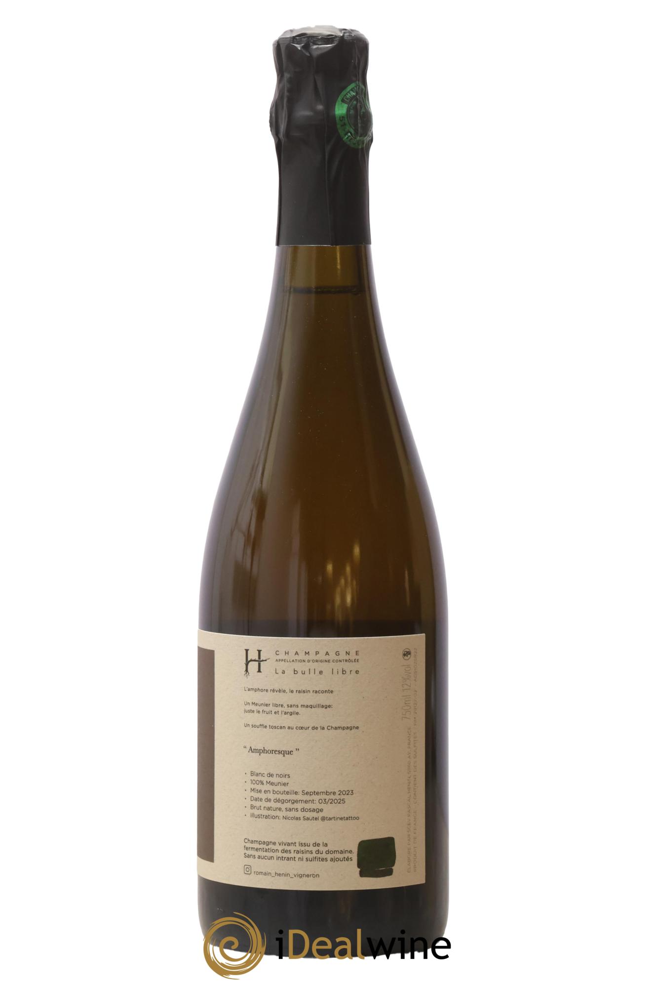 Champagne Amphoresque Romain Henin - Lot of 1 bottle - 1