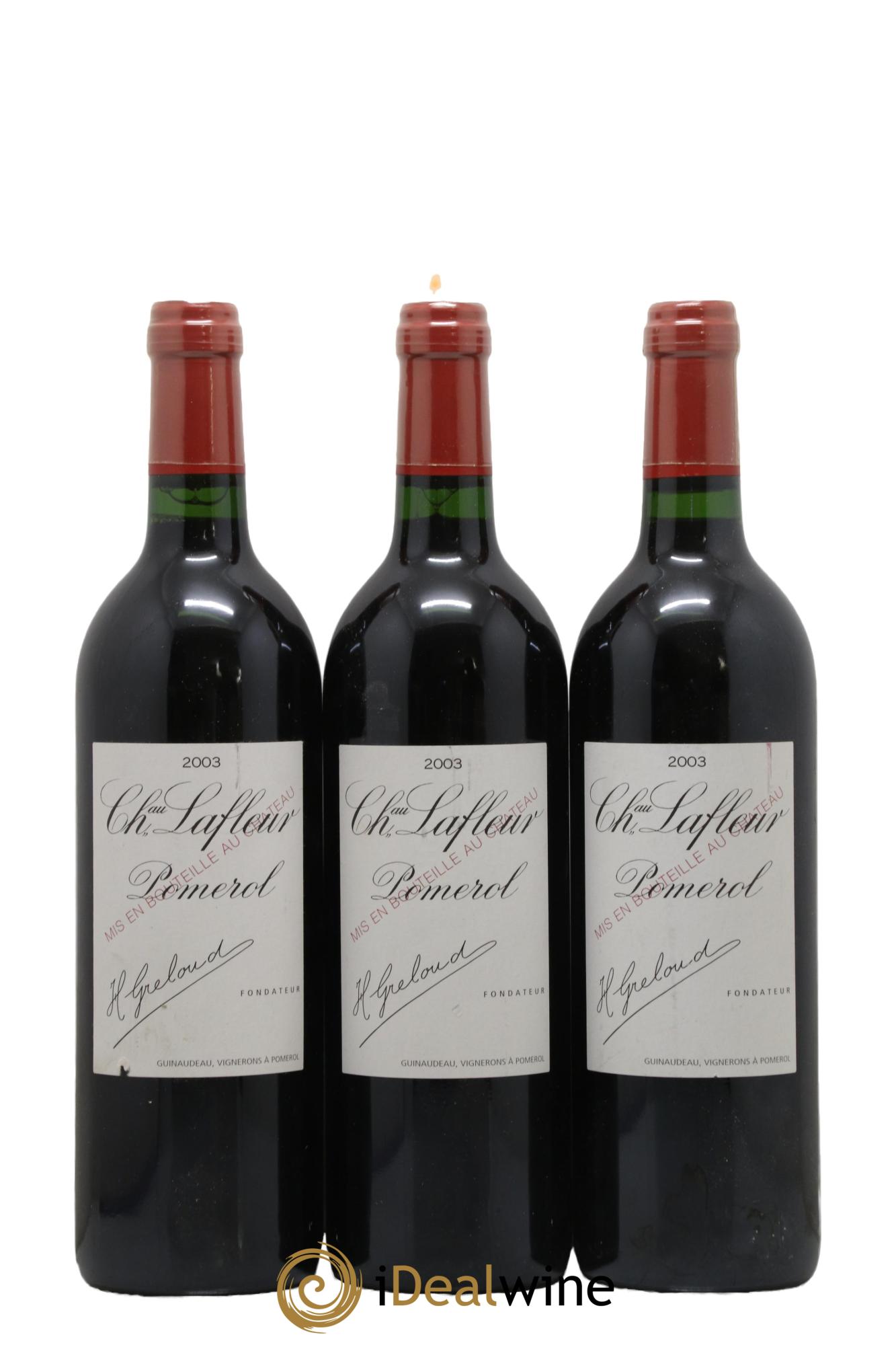 Château Lafleur 2003 - Lot de 3 bouteilles - 0
