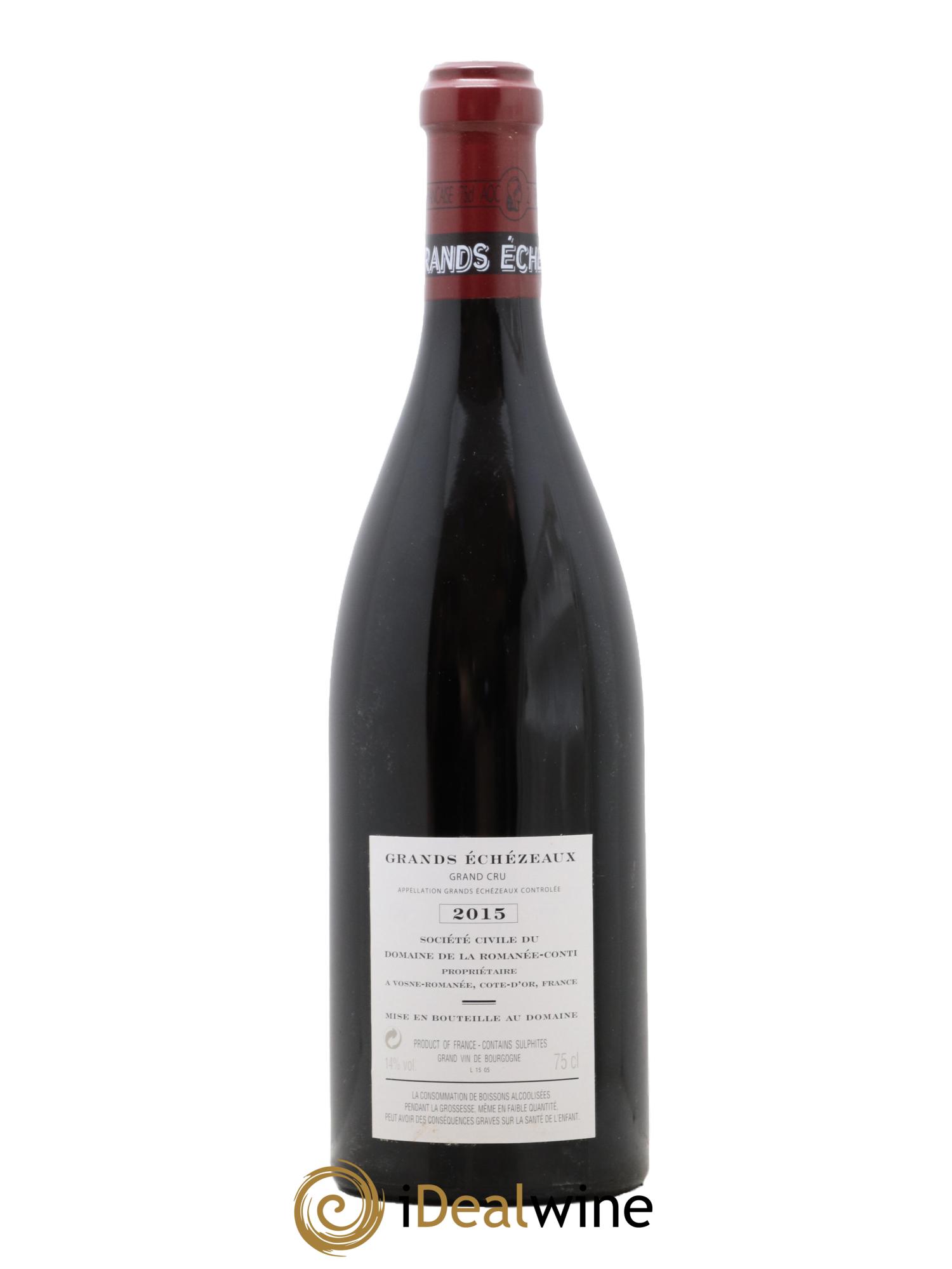 Grands-Echezeaux Grand Cru Domaine de la Romanée-Conti  2015 - Posten von 1 Flasche - 1