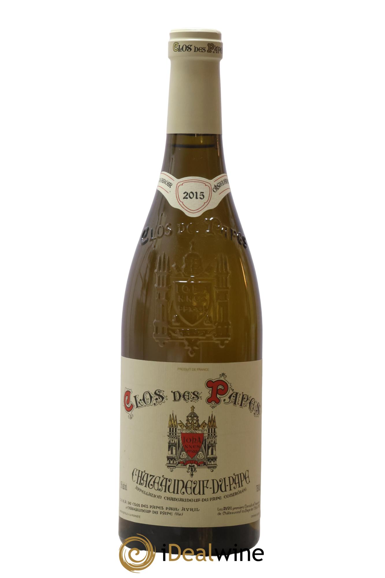 Châteauneuf-du-Pape Clos des Papes - Paul Avril 2015 - Lot de 1 bouteille - 0