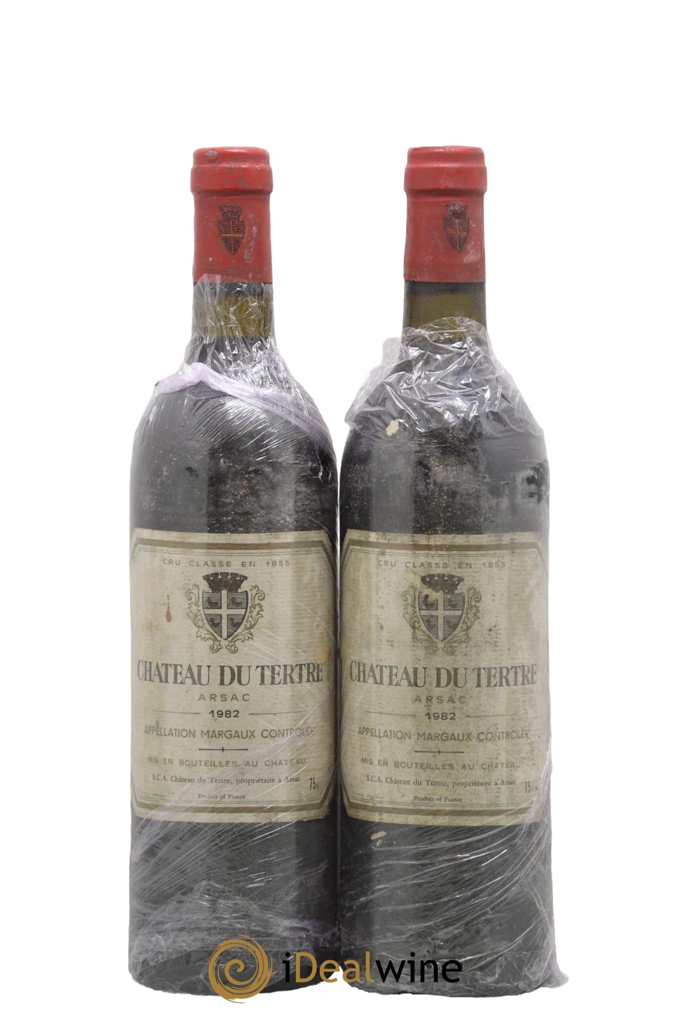Château du Tertre 5ème Grand Cru Classé 1982 - Lot de 2 bouteilles - 0