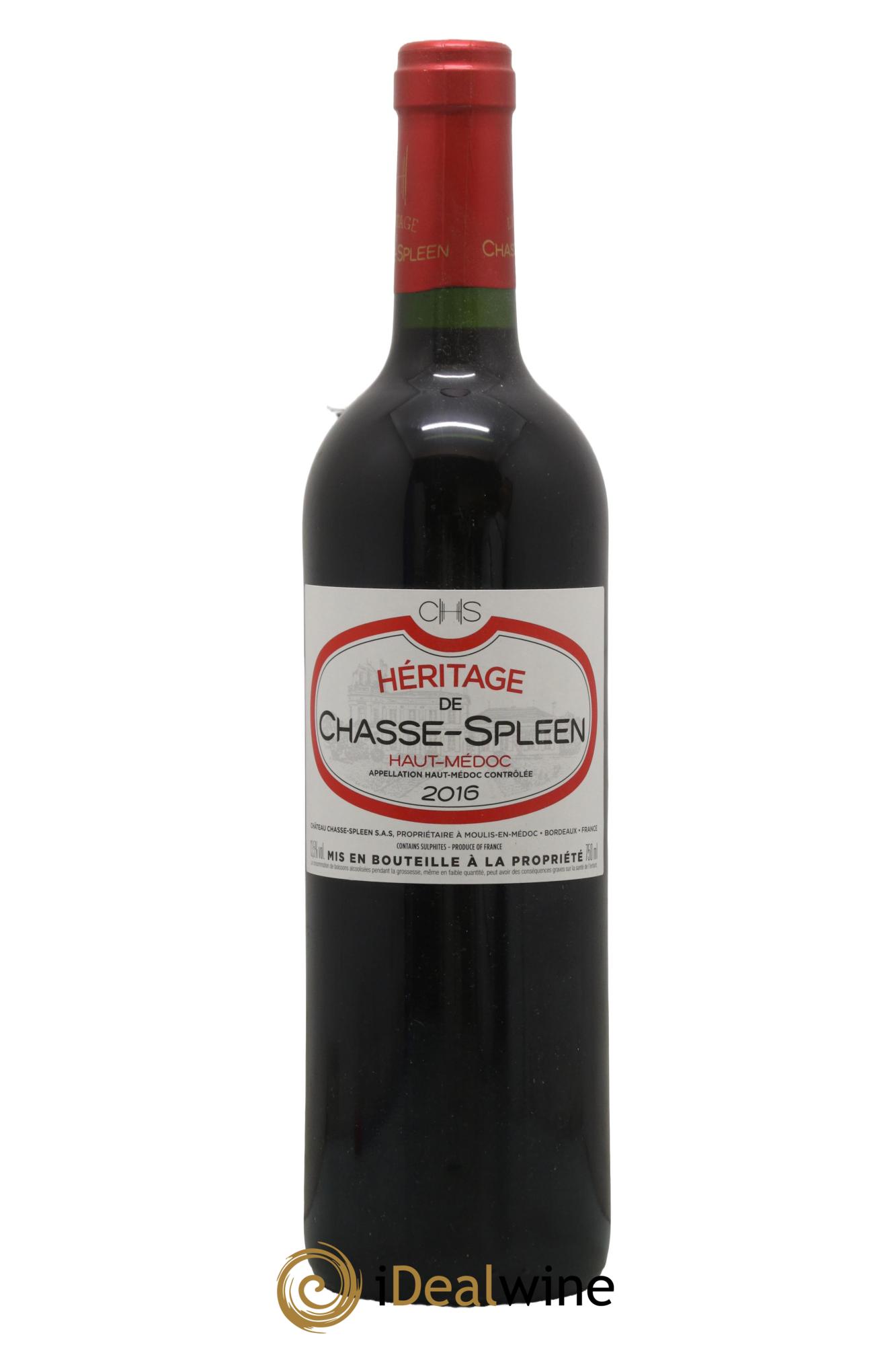 Héritage (Ermitage) de Chasse Spleen 2016 - Lot de 1 bouteille - 0