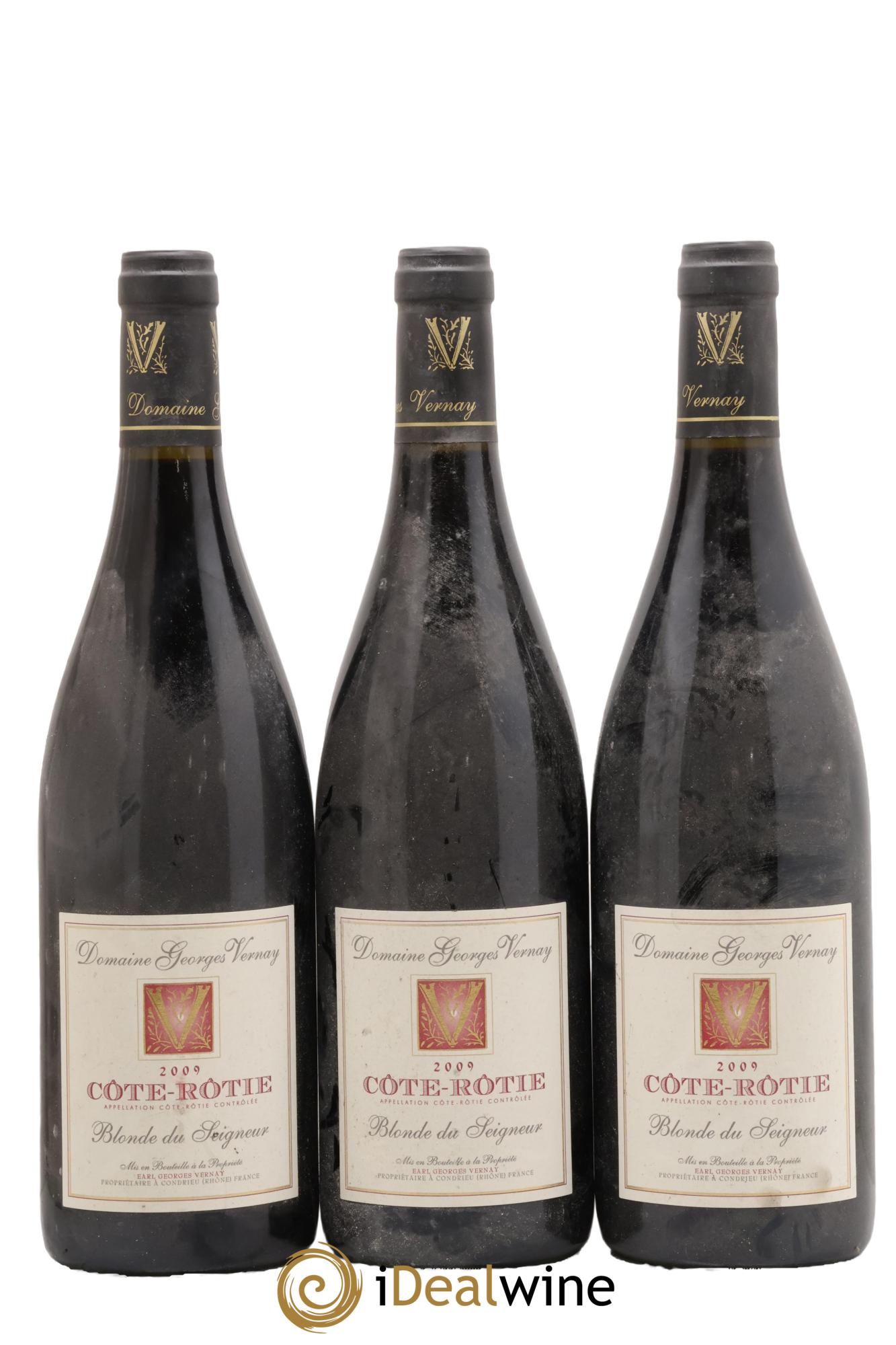 Côte-Rôtie Blonde du Seigneur Georges Vernay 2009 - Lot of 3 bottles - 0