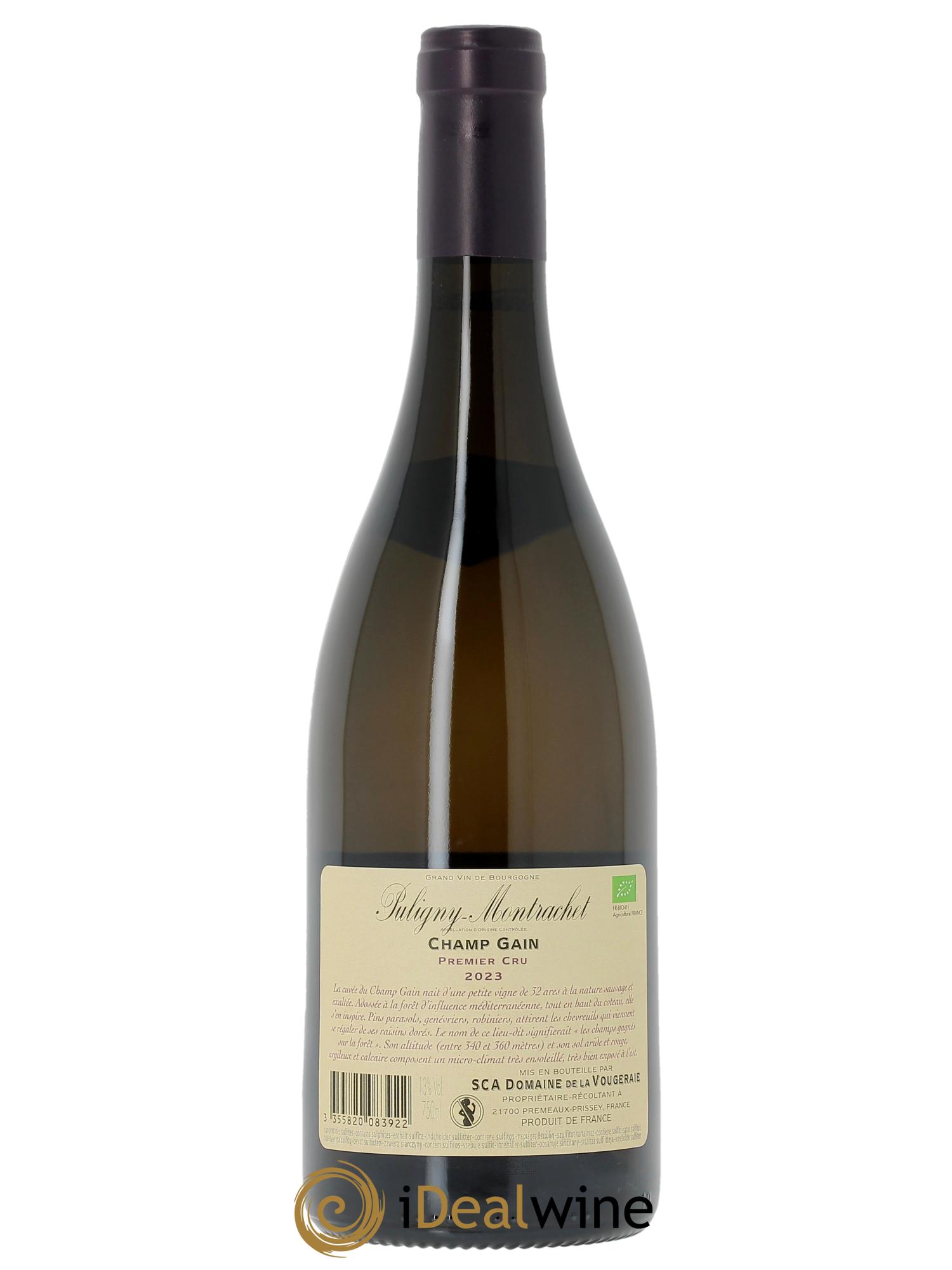 Puligny-Montrachet 1er Cru Champ Gain La Vougeraie  2023 - Posten von 1 Flasche - 1