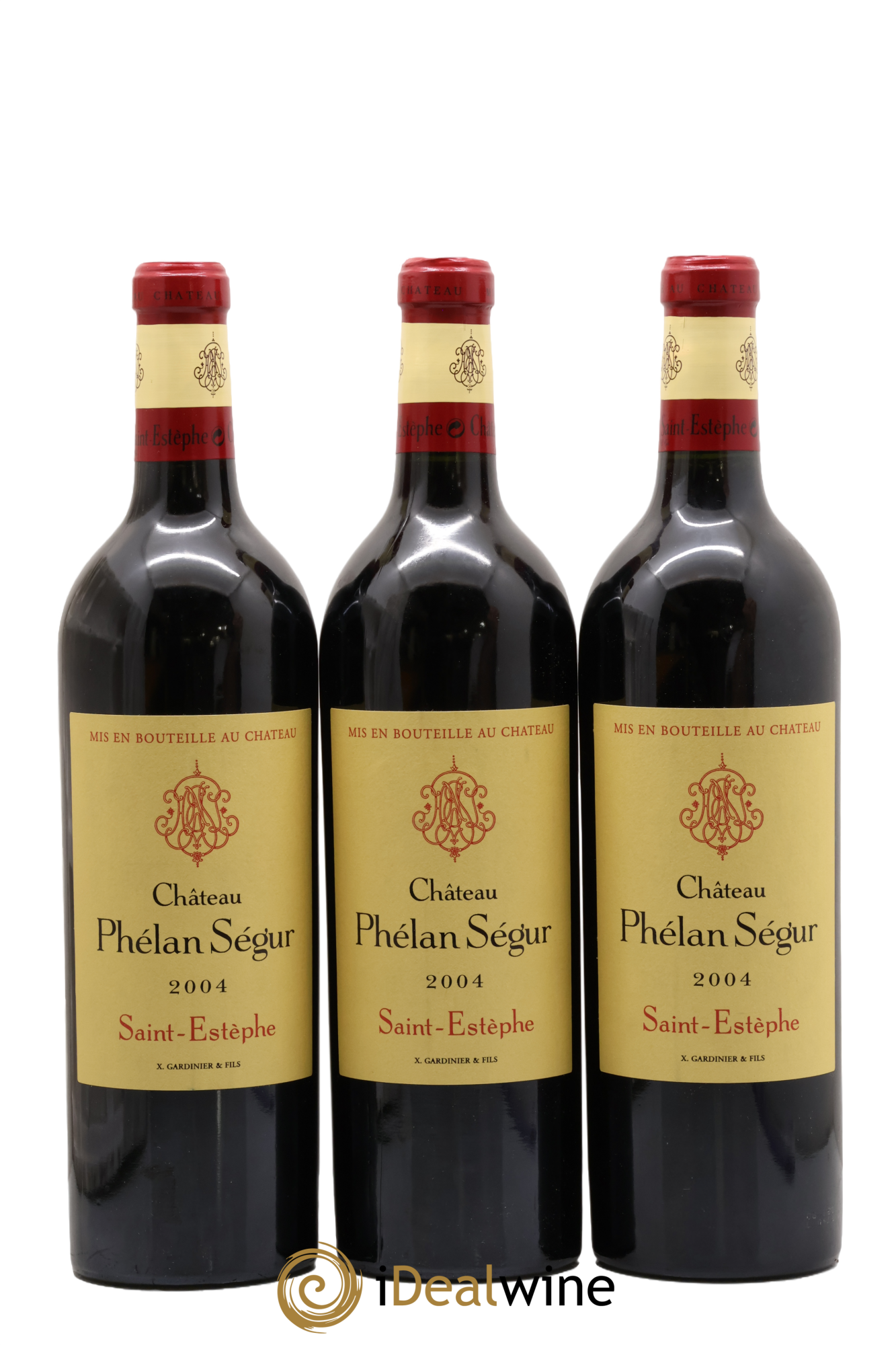 Château Phélan Ségur 2004 - Posten von 3 Flaschen - 0