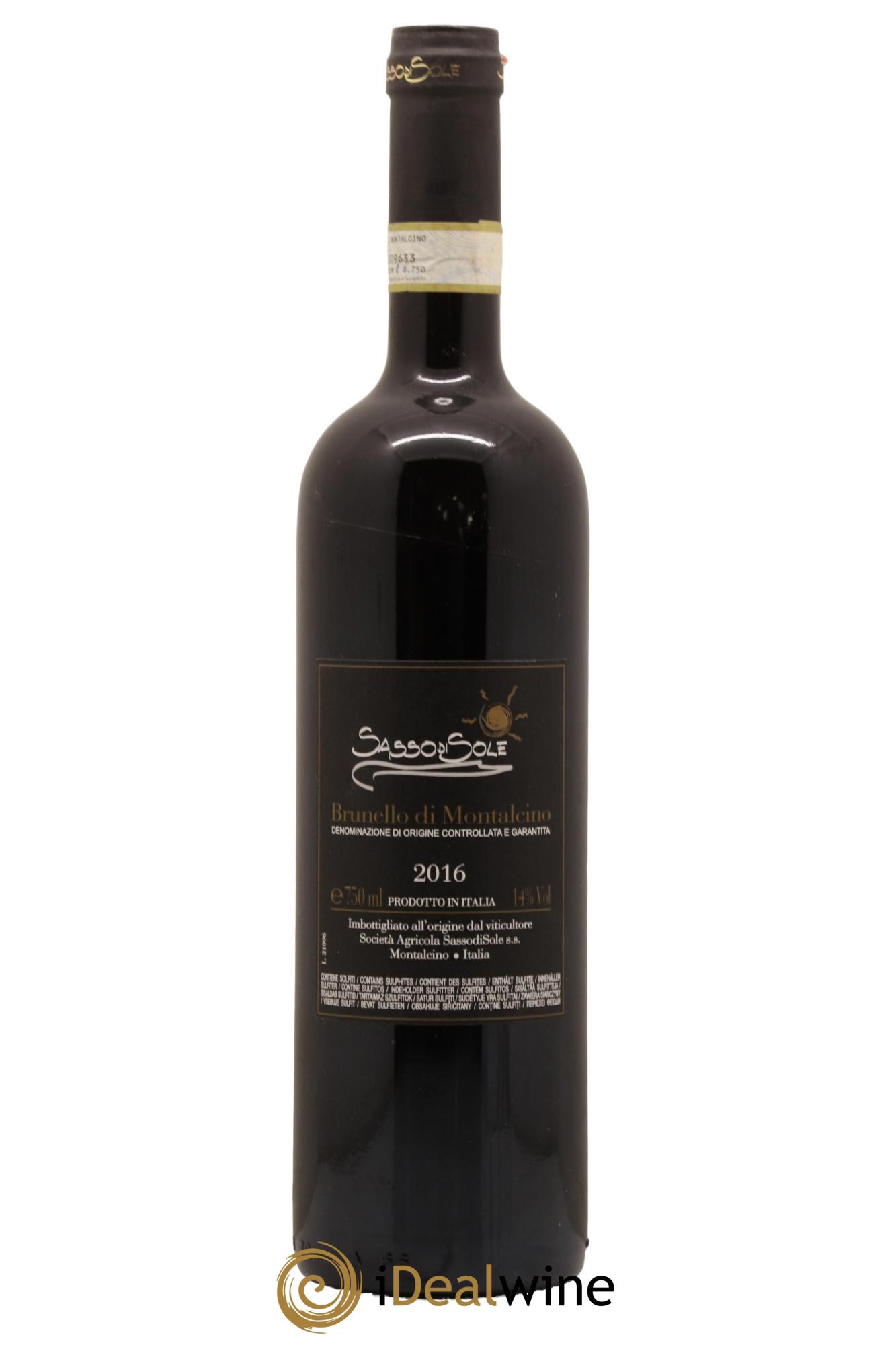 Brunello di Montalcino Societa Agricola Sassodisole 2016 - Lot de 1 bouteille - 1