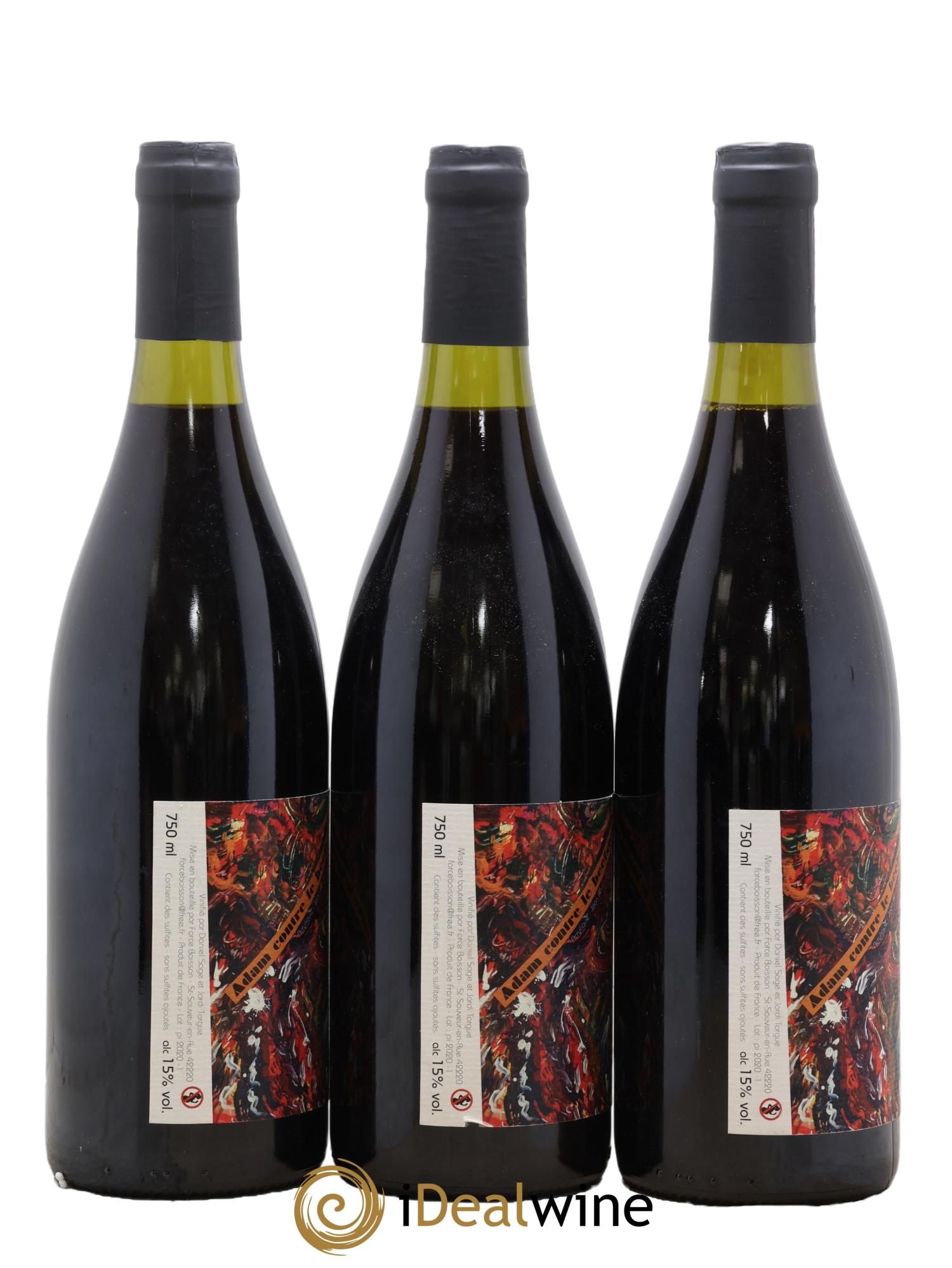 Vin de France Adam Contre le Beefsteak Daniel Sage 2019 - Lotto di 3 bottiglie - 1