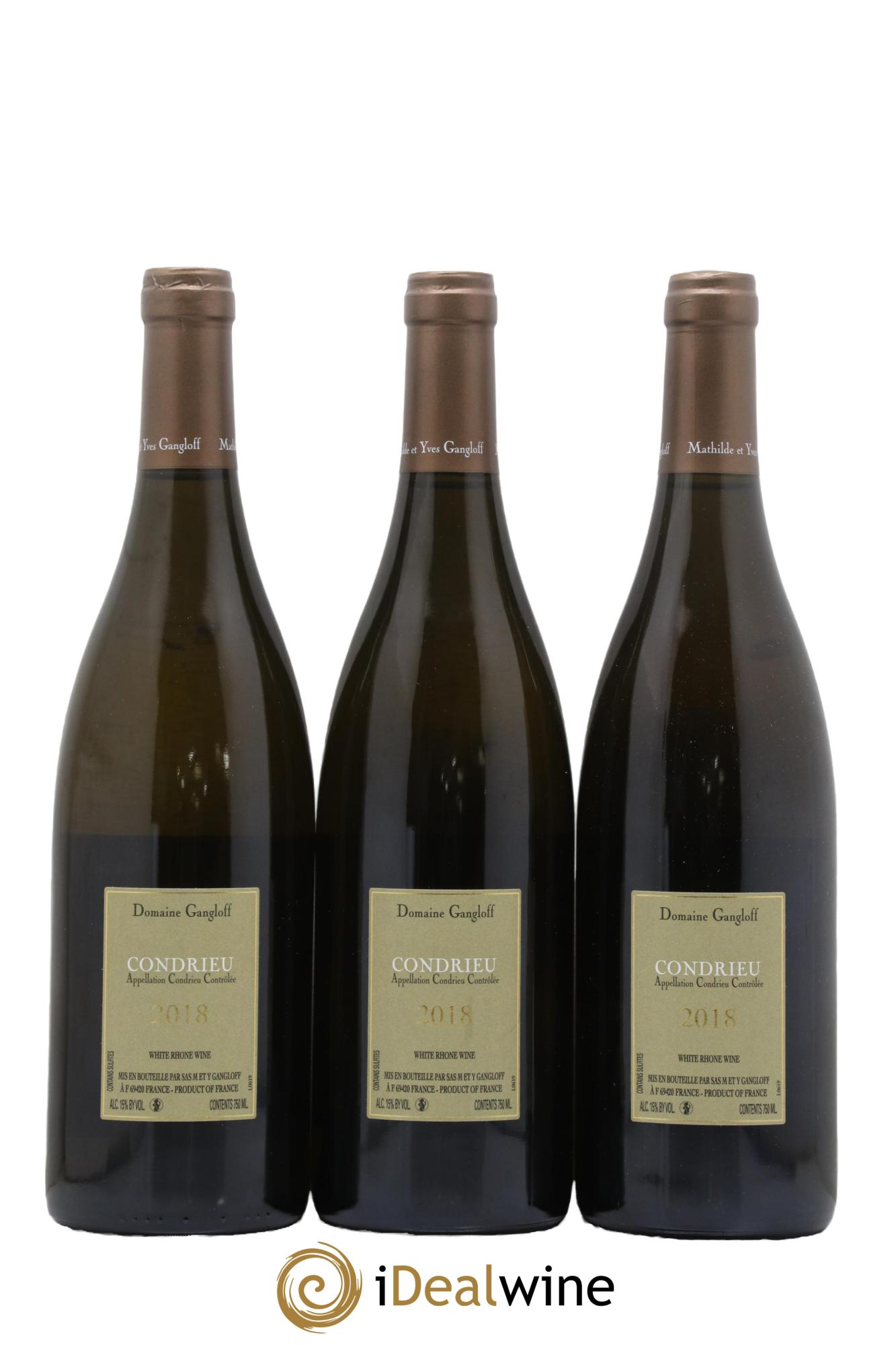 Condrieu Domaine Gangloff (Domaine) 2018 - Lot of 3 bottles - 1