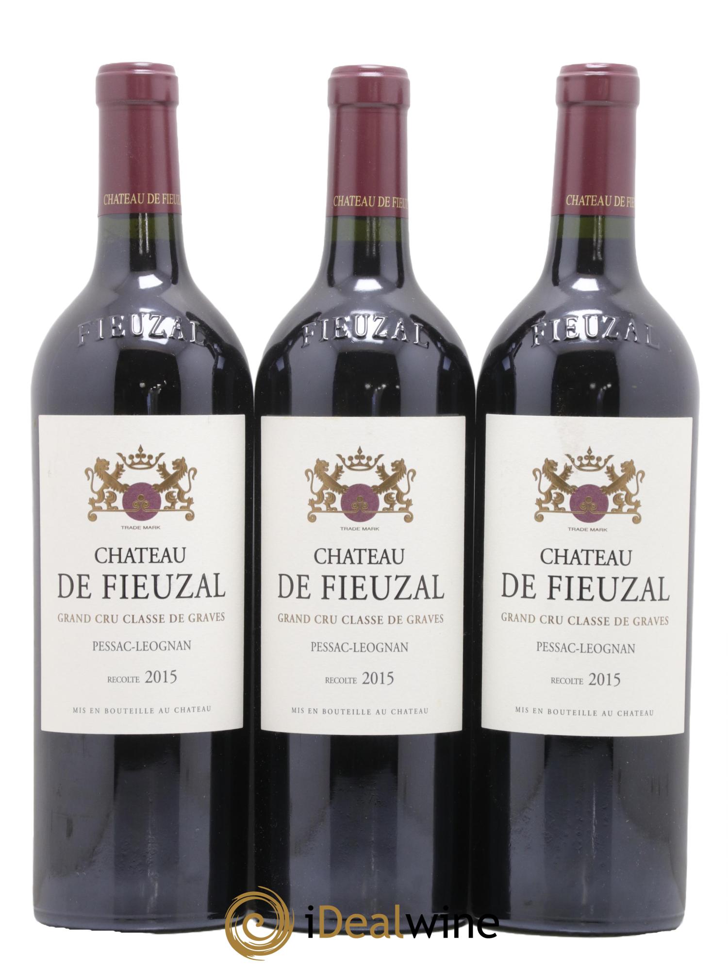 Château de Fieuzal Cru Classé de Graves 2015 - Lot de 3 bouteilles - 0
