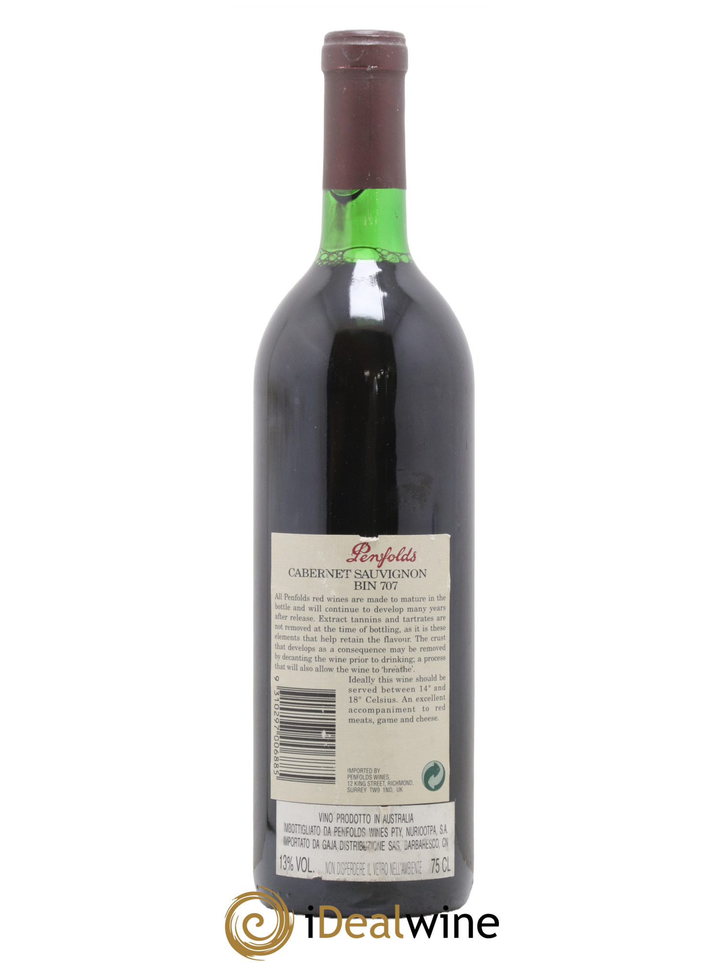 South Australia Penfolds Wines Bin 707 Cabernet Sauvignon 1993 - Posten von 1 Flasche - 1