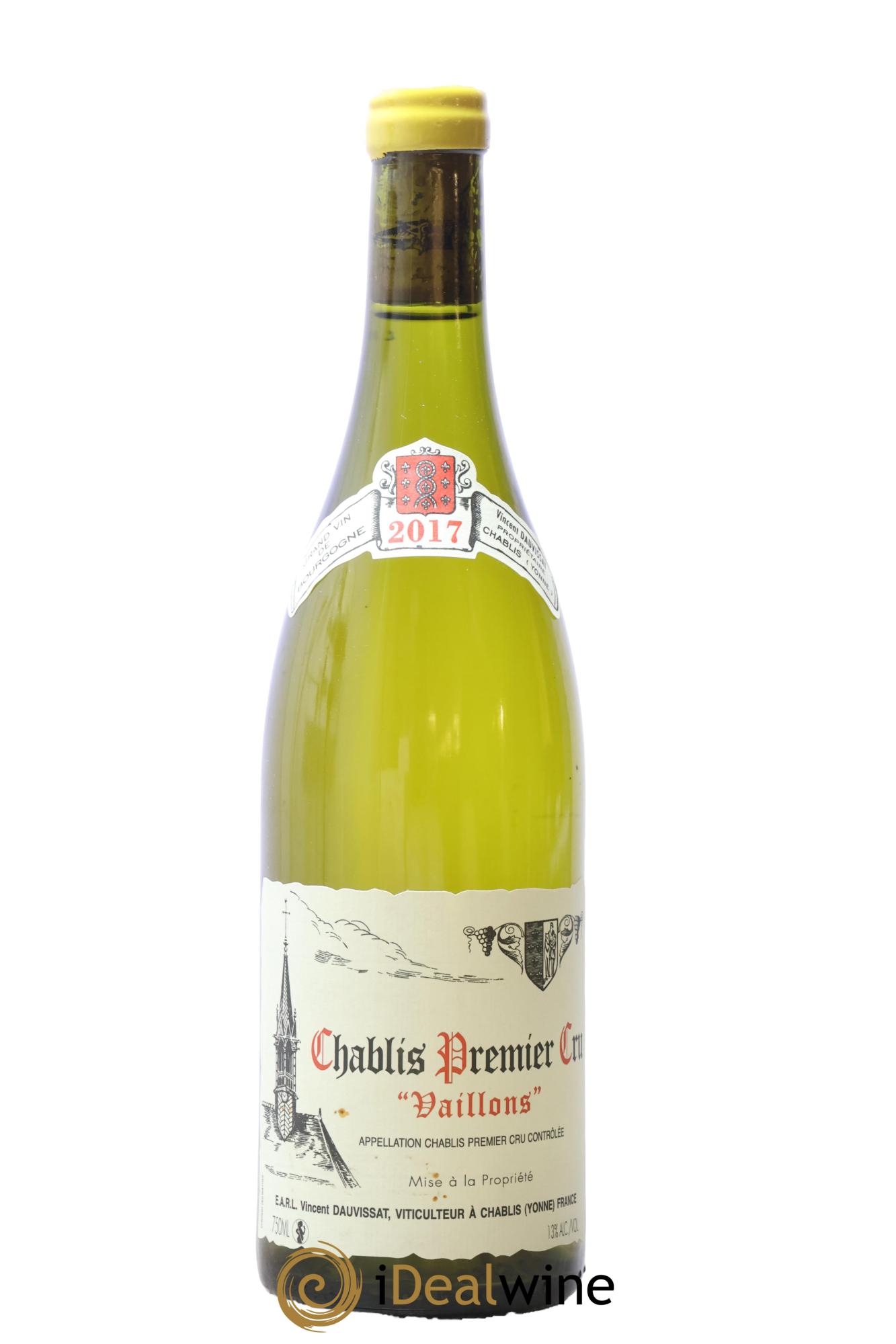 Chablis 1er Cru Vaillons Vincent Dauvissat (Domaine) 2017 - Lot de 1 bouteille - 0