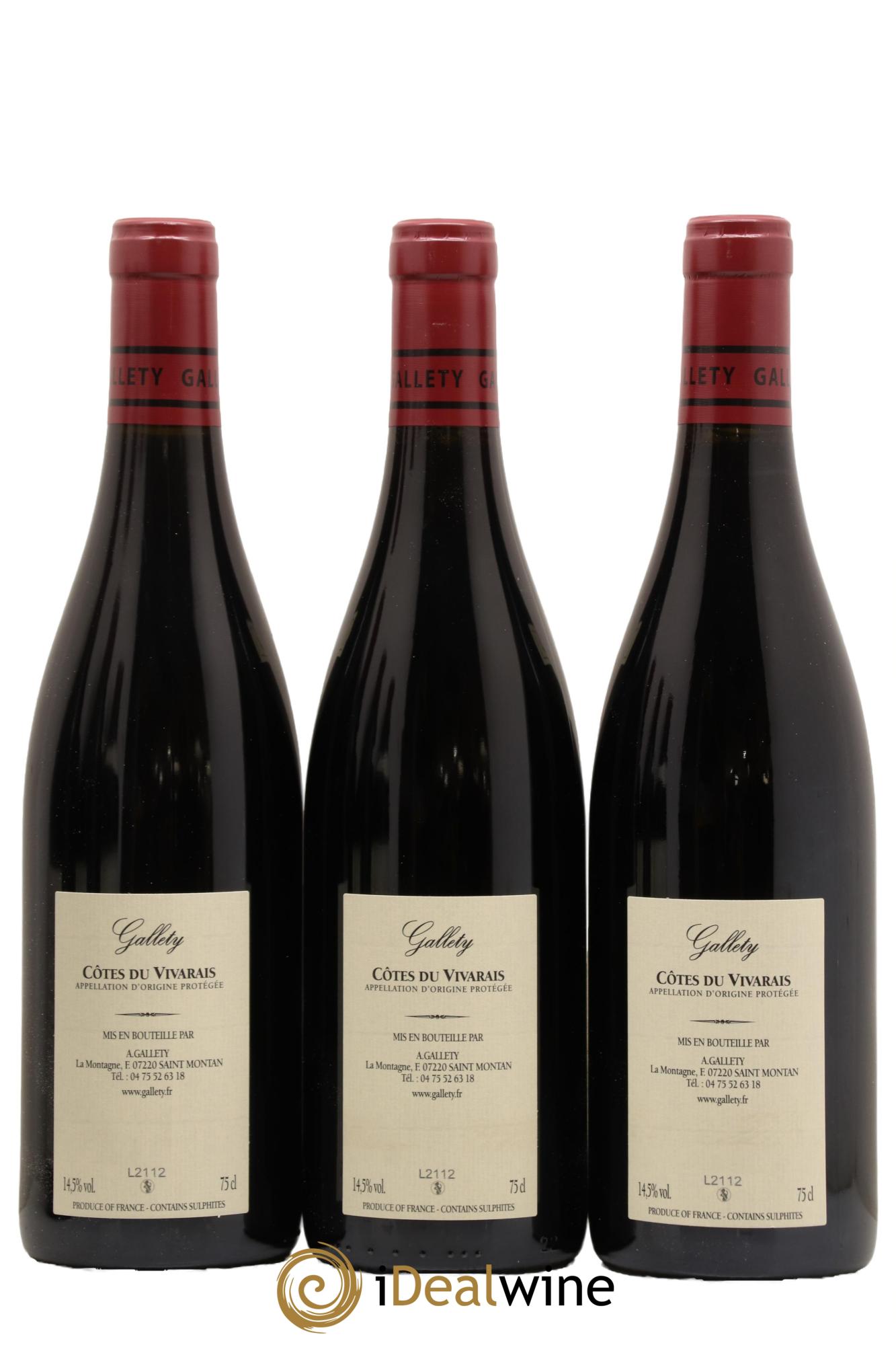 Côtes du Vivarais La Ligure Gallety (Domaine) 2017 - Lot de 6 bouteilles - 4