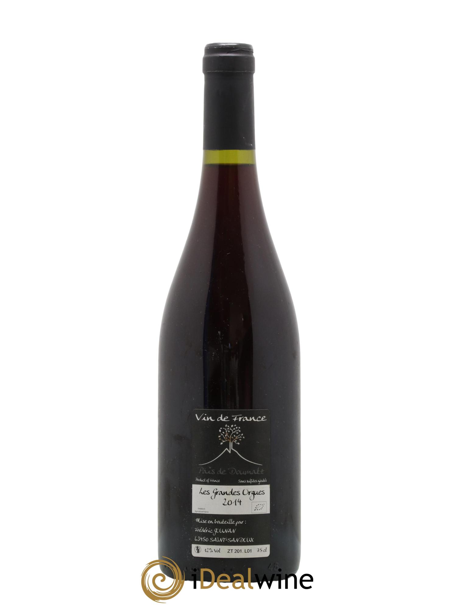 Vin de France Les Grandes Orgues Vignoble de l'Arbre Blanc 2014 - Lotto di 1 bottiglia - 1