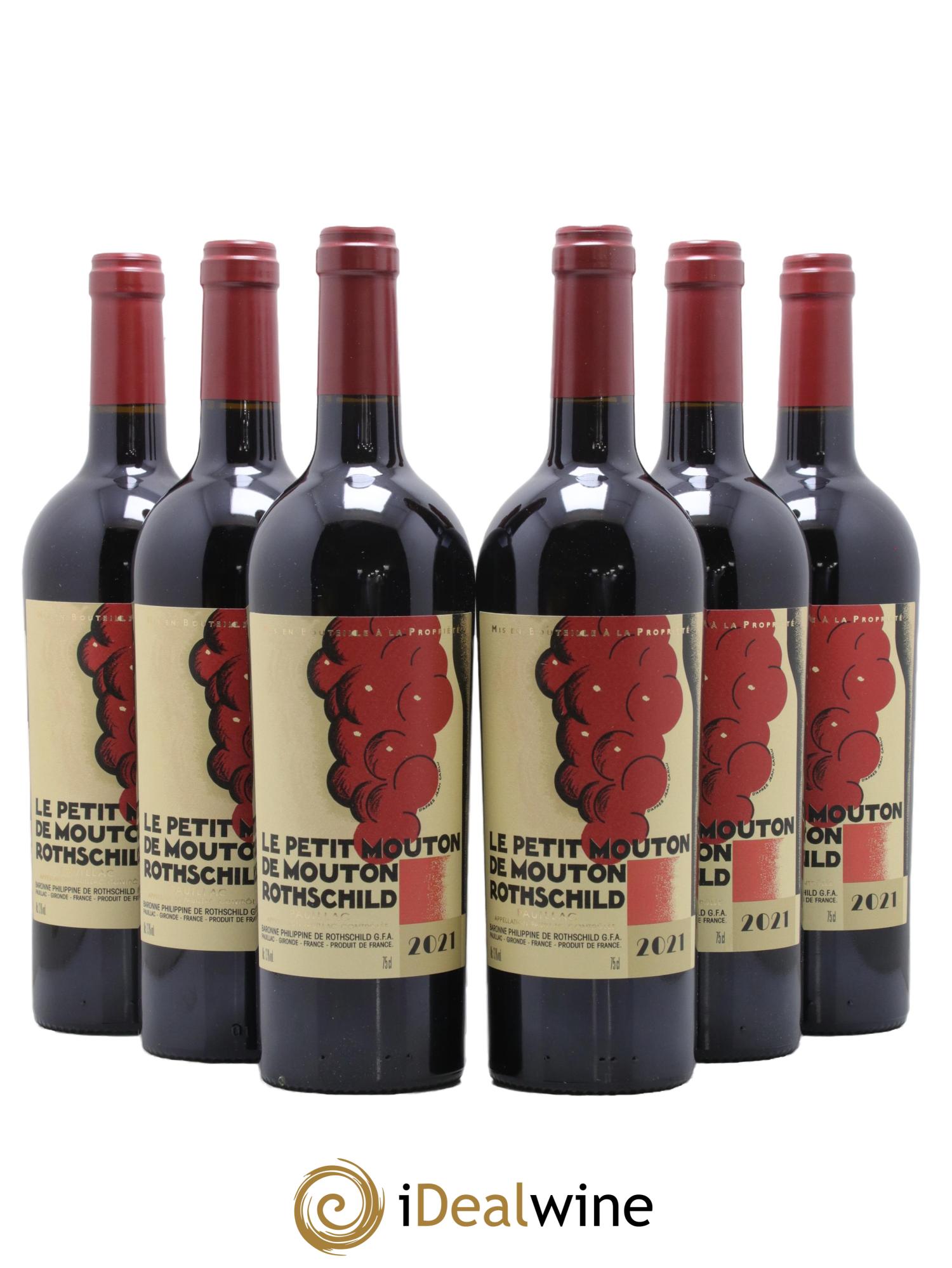 Petit Mouton Second Vin 2021 - Lot de 6 bouteilles - 0