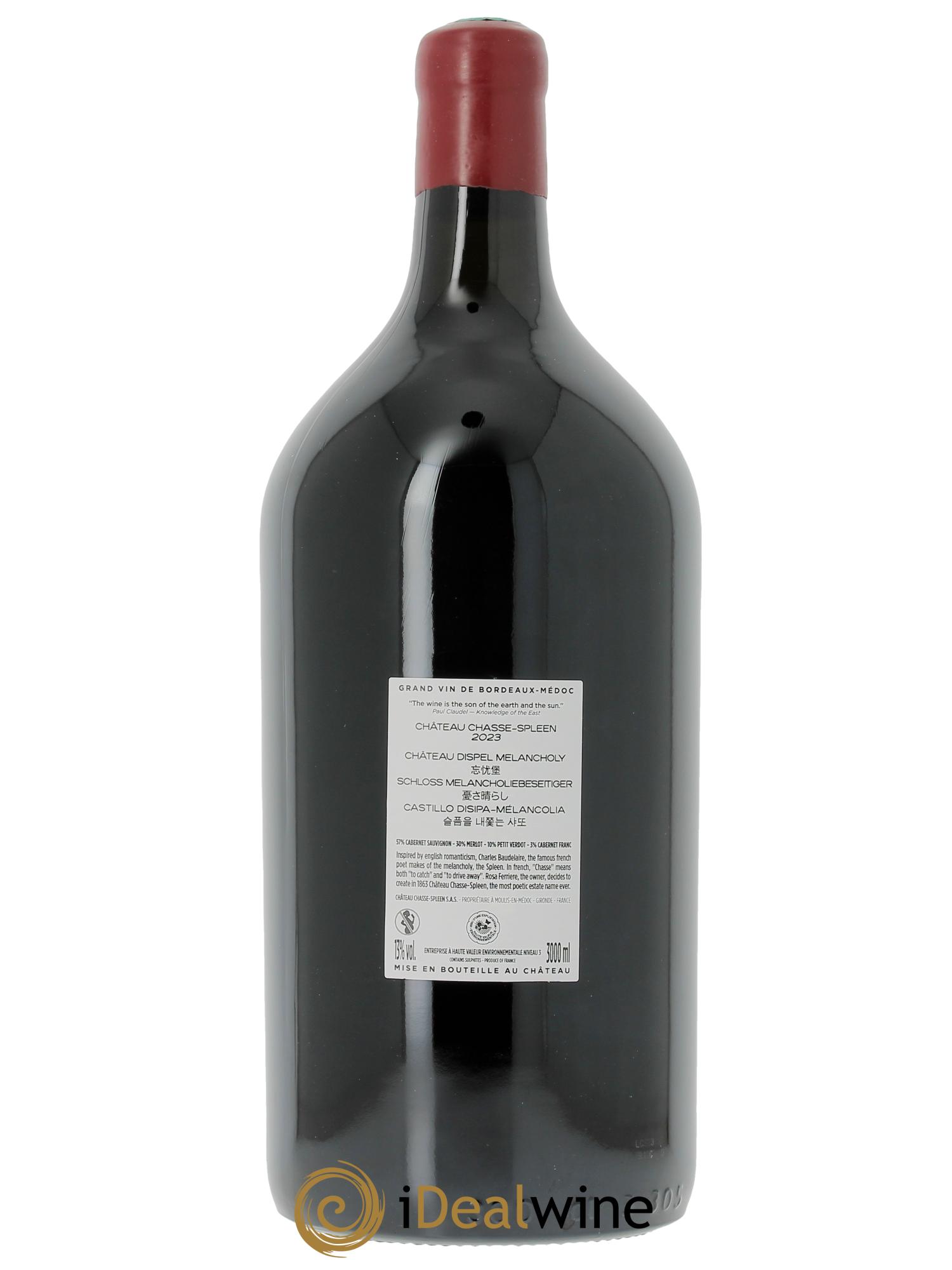 Château Chasse Spleen  2023 - Lotto di 1 jéroboam - 1