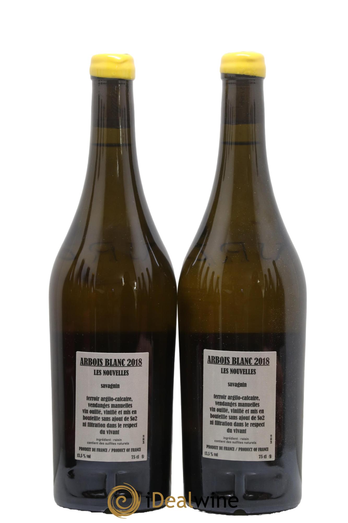 Arbois Savagnin Les Nouvelles Adeline Houillon & Renaud Bruyère Les Nouvelles Savagnin Domaine Houillon Bruyère 2018 - Posten von 2 Flaschen - 1