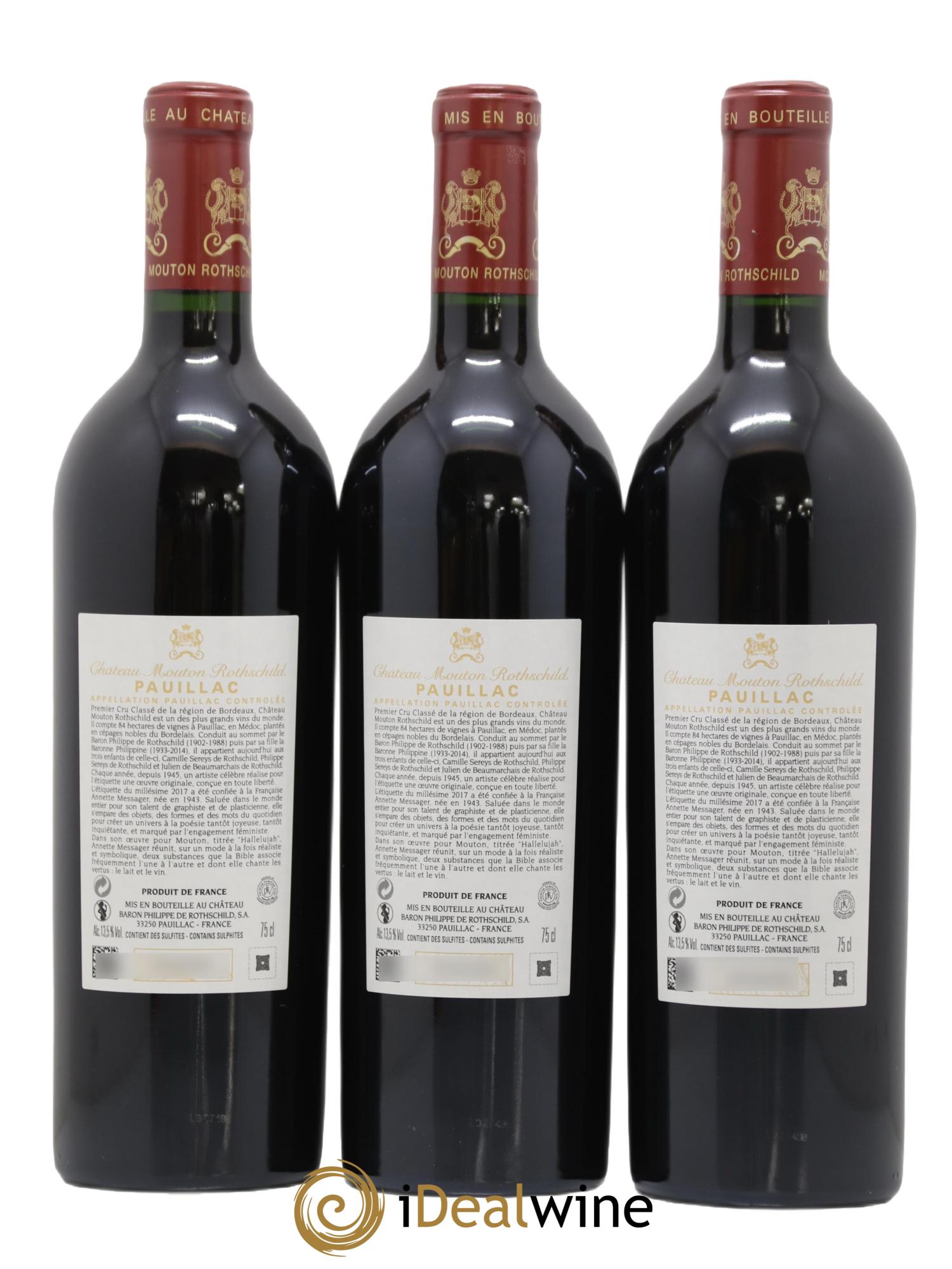 Château Mouton Rothschild 1er Grand Cru Classé 2017 - Lot de 6 bouteilles - 4