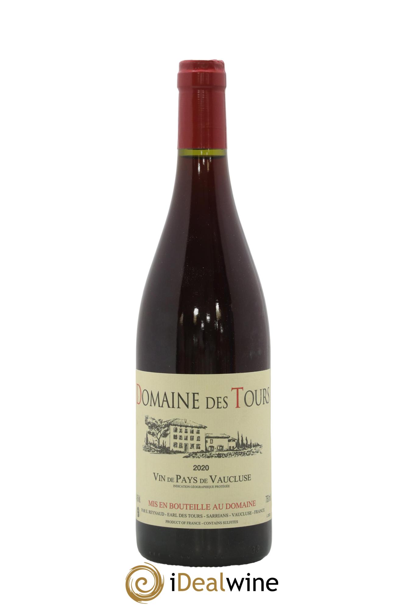 Vaucluse (Vin de Pays de Vaucluse) Domaine des Tours Emmanuel Reynaud 2020 - Lot de 1 bouteille - 0