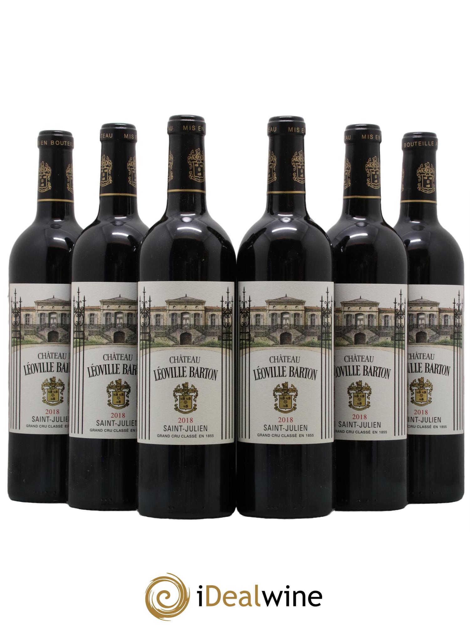 Château Léoville Barton 2ème Grand Cru Classé 2018 - Lot de 6 bouteilles - 0