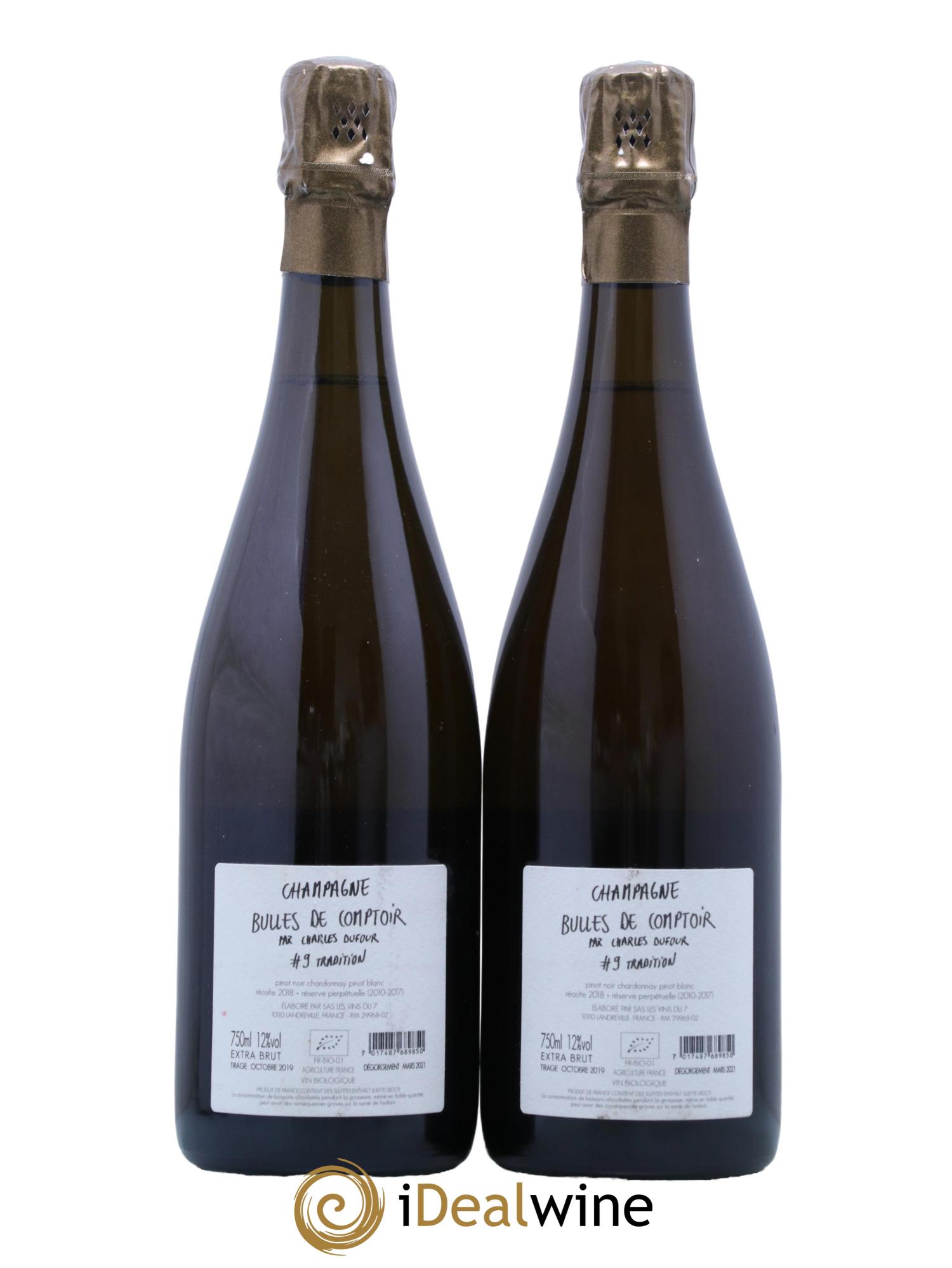Champagne Bulles de comptoir 9 Charles Dufour - Lot de 2 bouteilles - 1