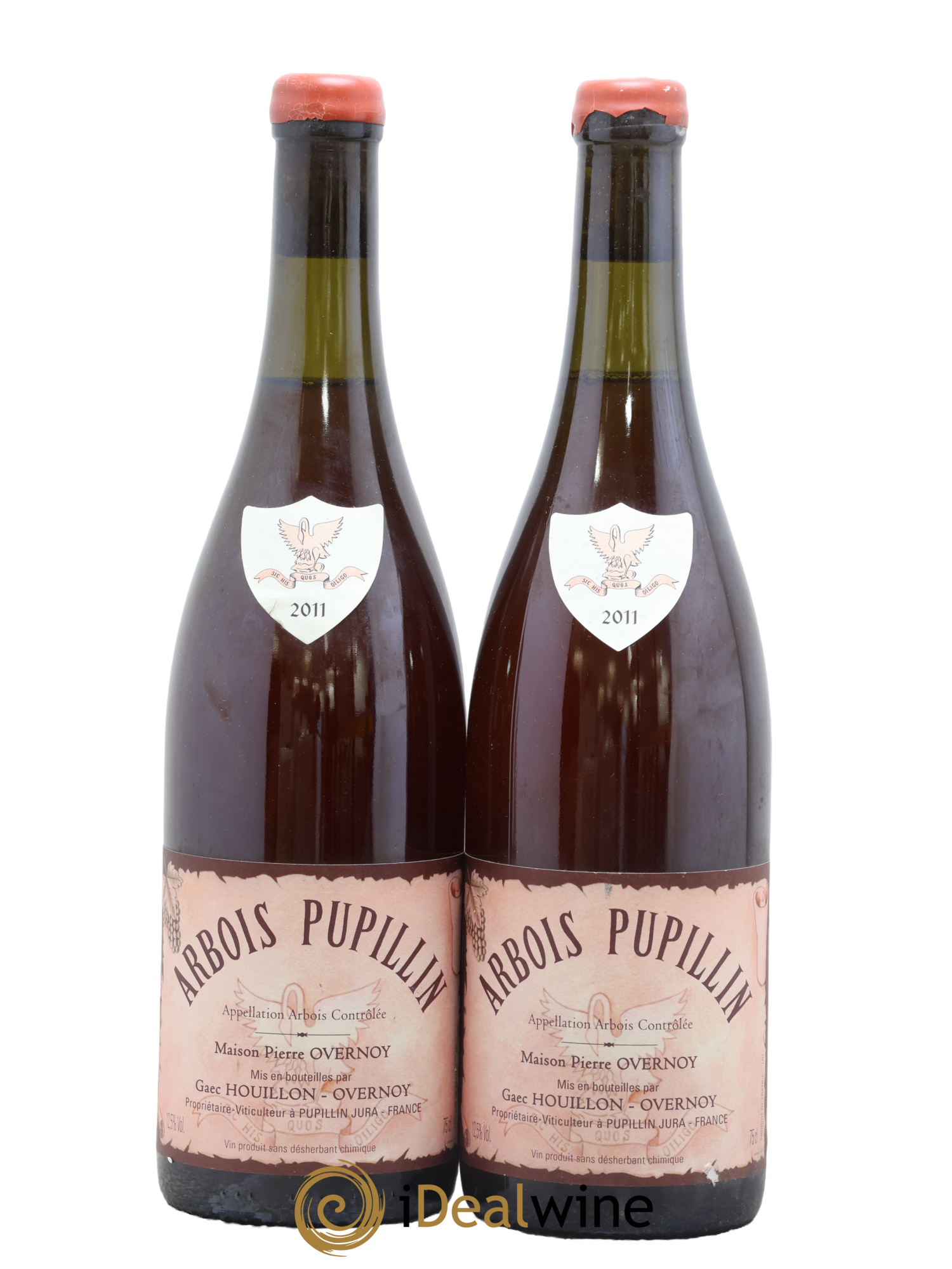Arbois-Pupillin Poulsard (cire rouge) Overnoy-Houillon (Domaine) 2011 - Lotto di 2 bottiglie - 0