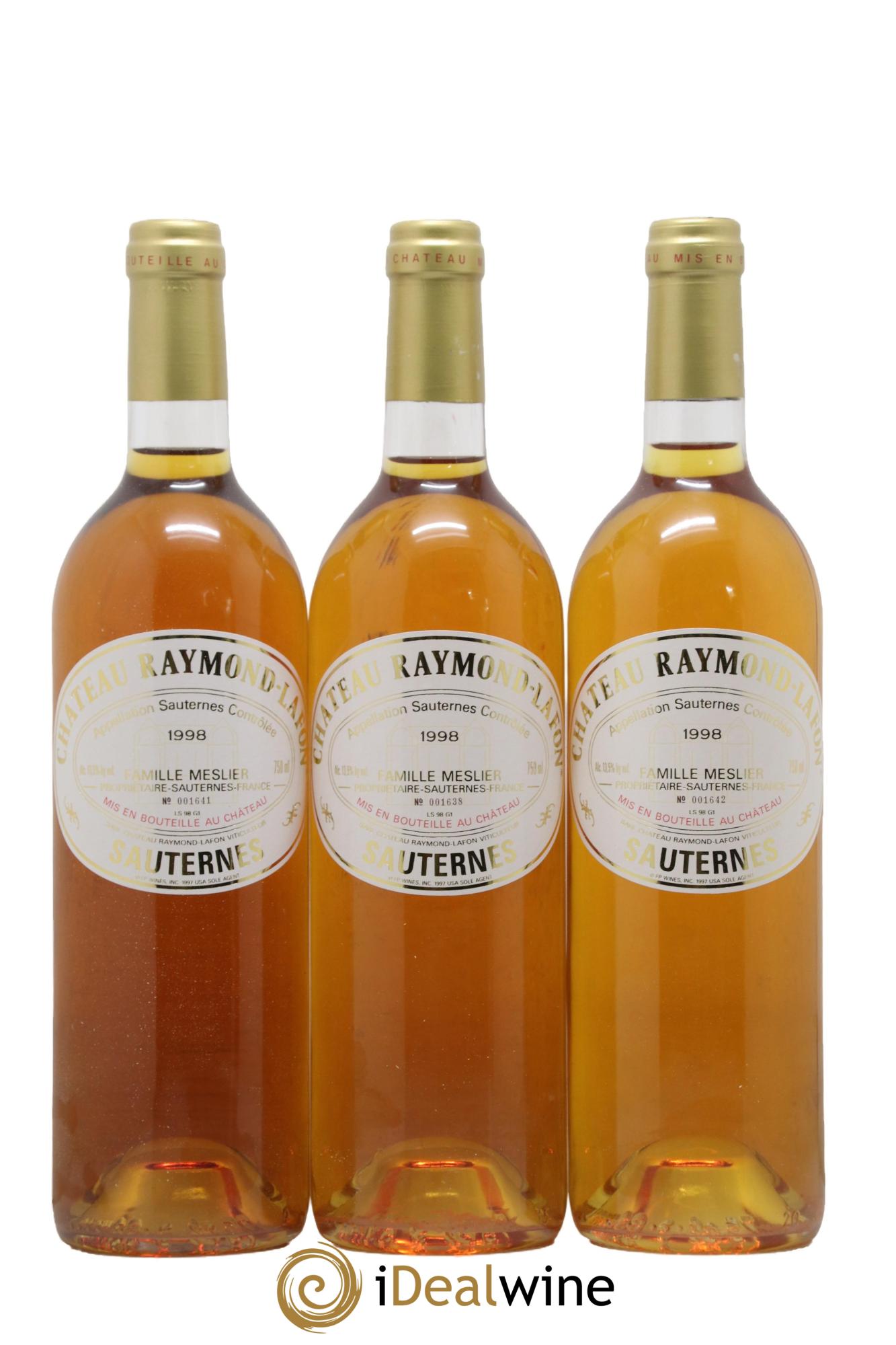 Château Raymond Lafon 1998 - Lotto di 6 bottiglie - 2