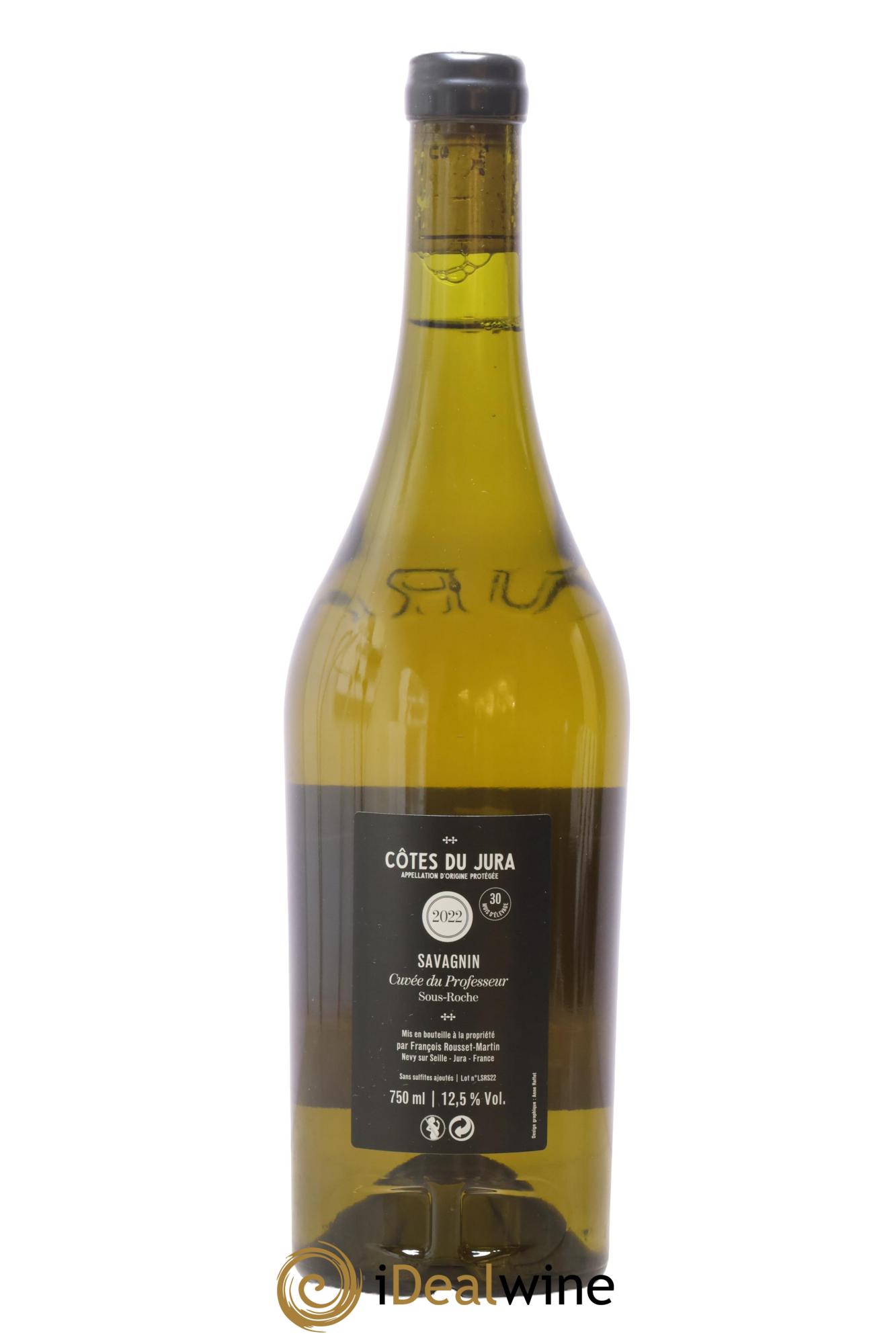 Côtes du Jura Cuvée Professeur Sous-Roche François Rousset Martin 2022 - Lot de 1 bouteille - 1