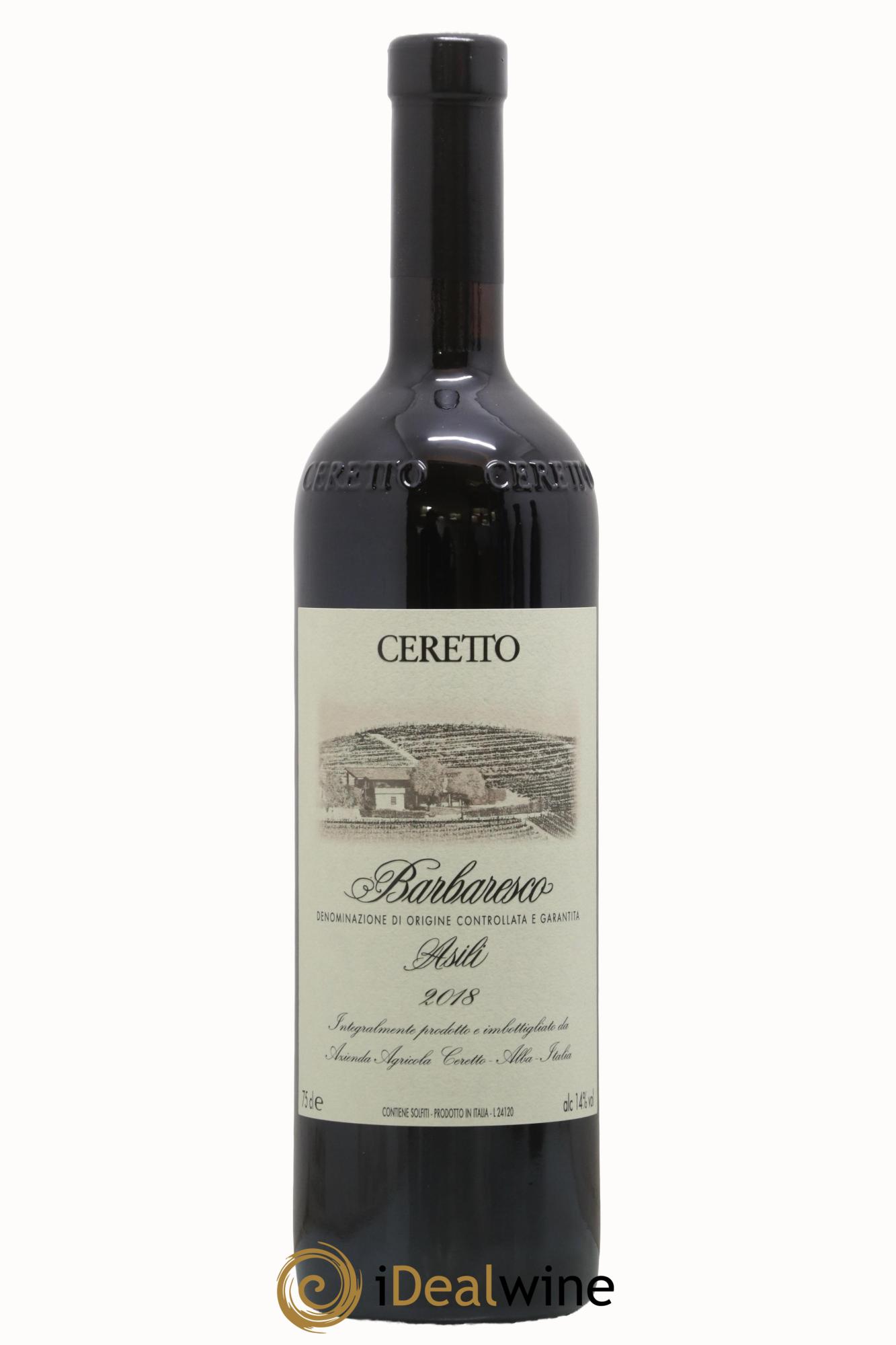 Barbaresco DOCG Bricco Asili Ceretto 2018 - Lot de 1 bouteille - 0