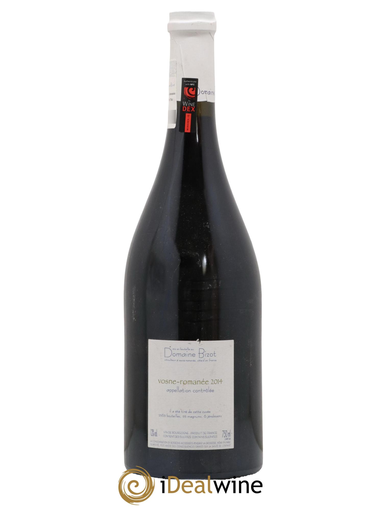 Vosne-Romanée Bizot (Domaine) 2014 - Lot of 1 bottle - 1