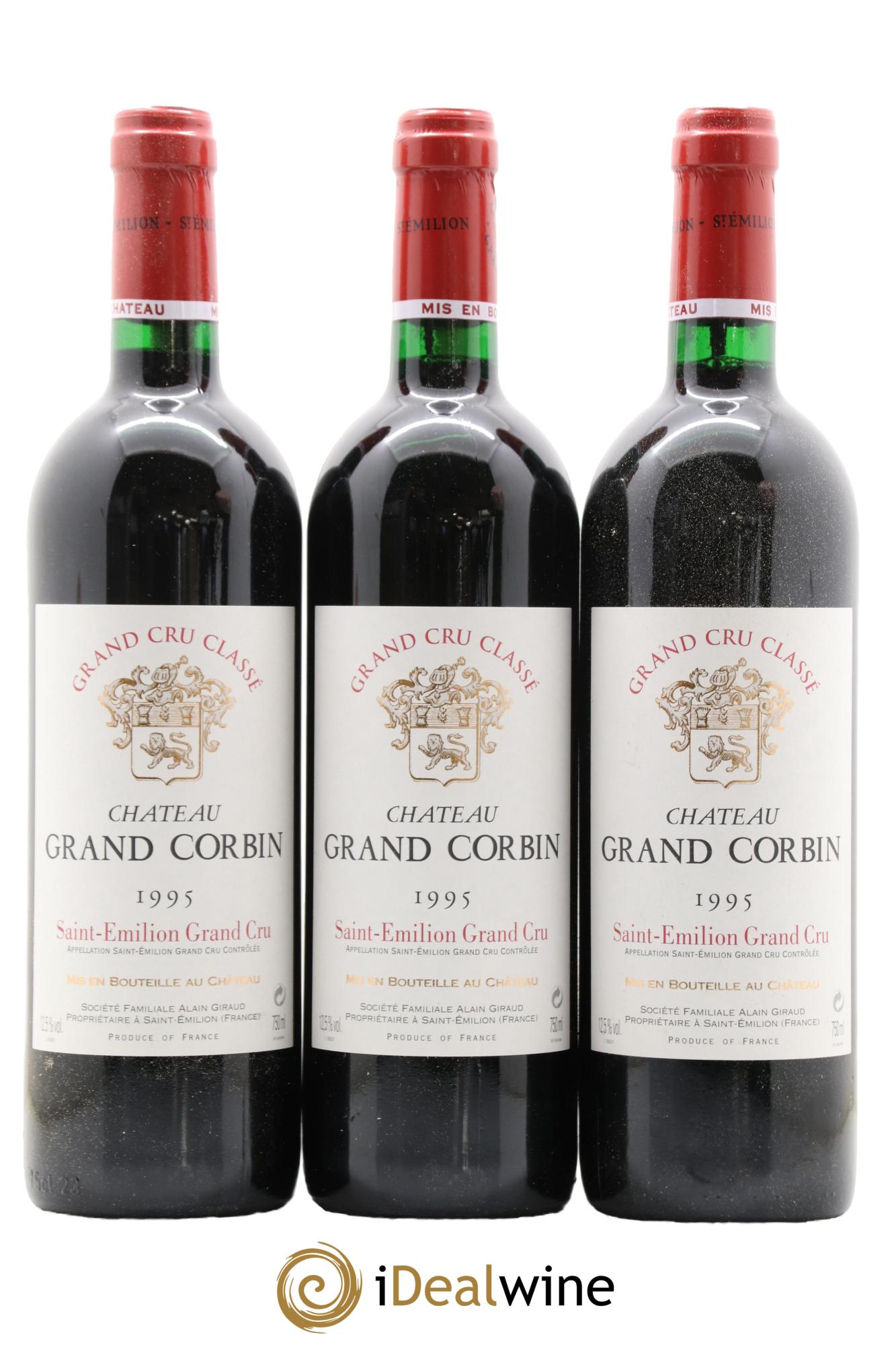 Château Grand Corbin Grand Cru Classé 1995 - Posten von 12 Flaschen - 4
