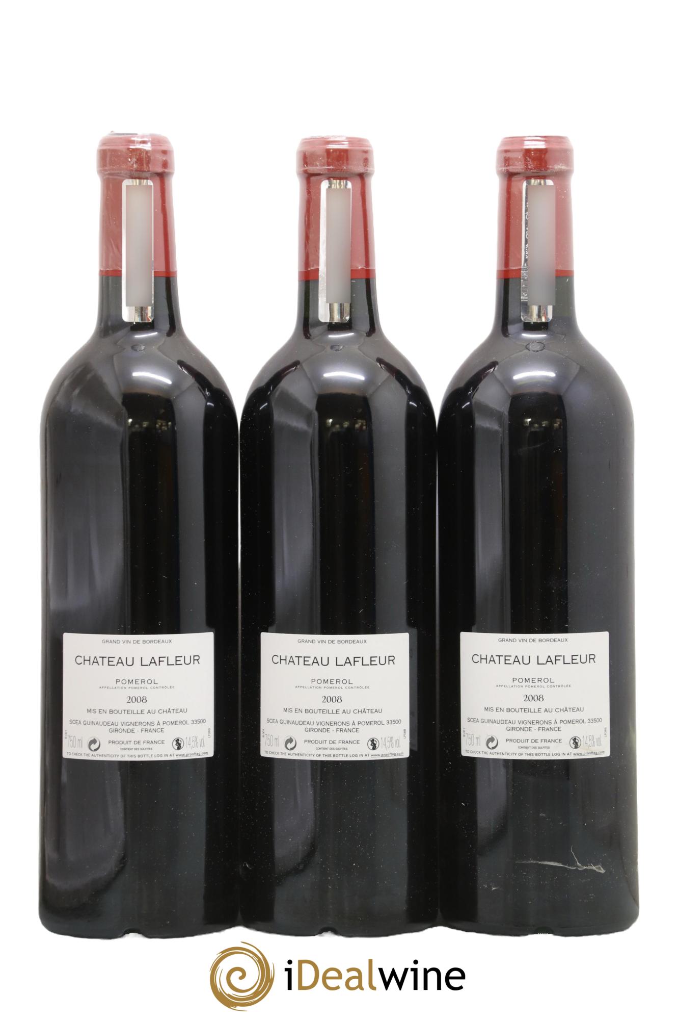 Château Lafleur 2008 - Lot de 3 bouteilles - 1