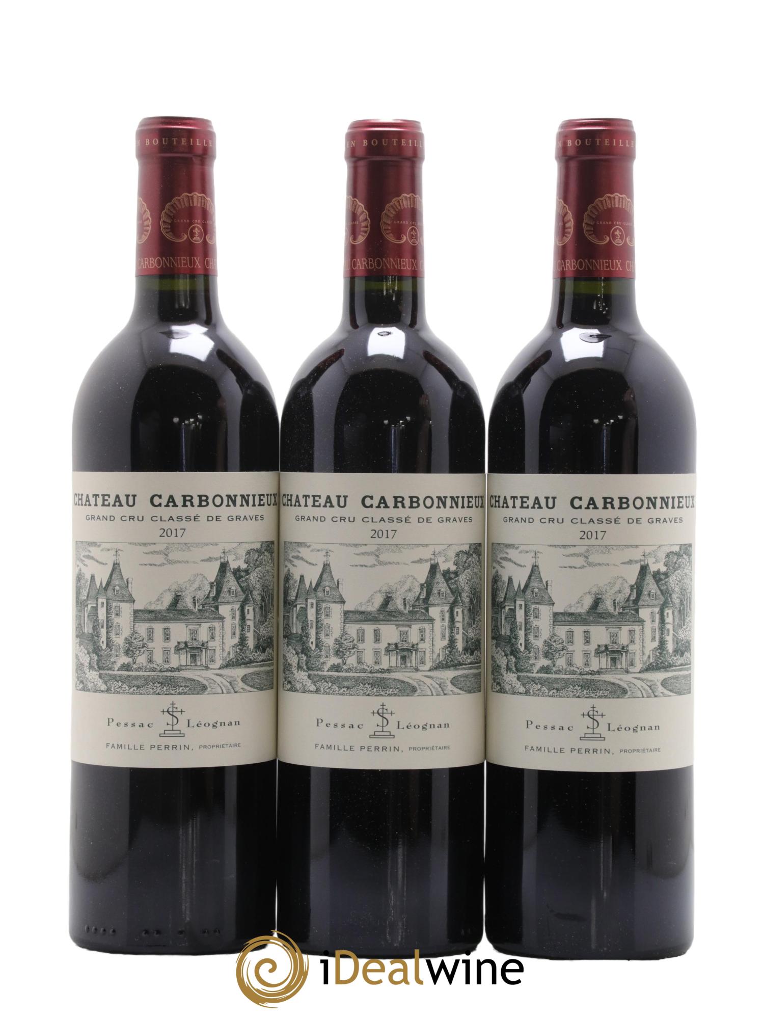 Château Carbonnieux Cru Classé de Graves 2017 - Lot de 3 bouteilles - 0