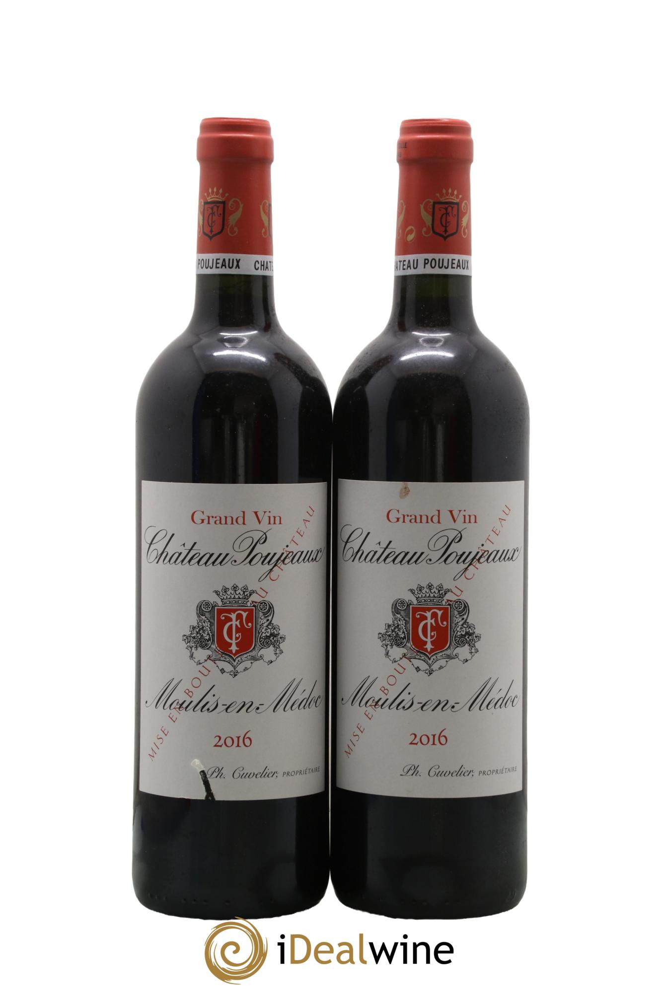Château Poujeaux 2016 - Lot de 2 bouteilles - 0