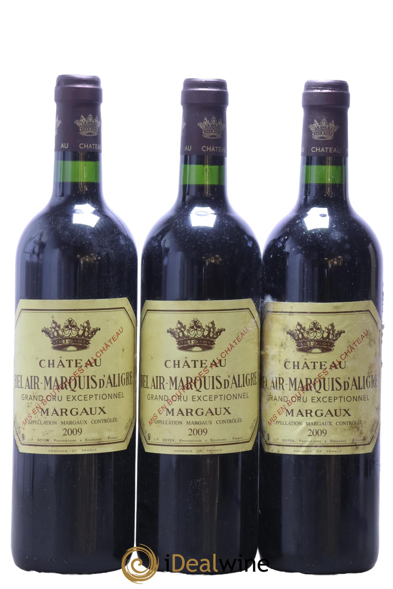 Château Bel Air Marquis d'Aligre 2009 - Posten von 3 Flaschen - 0
