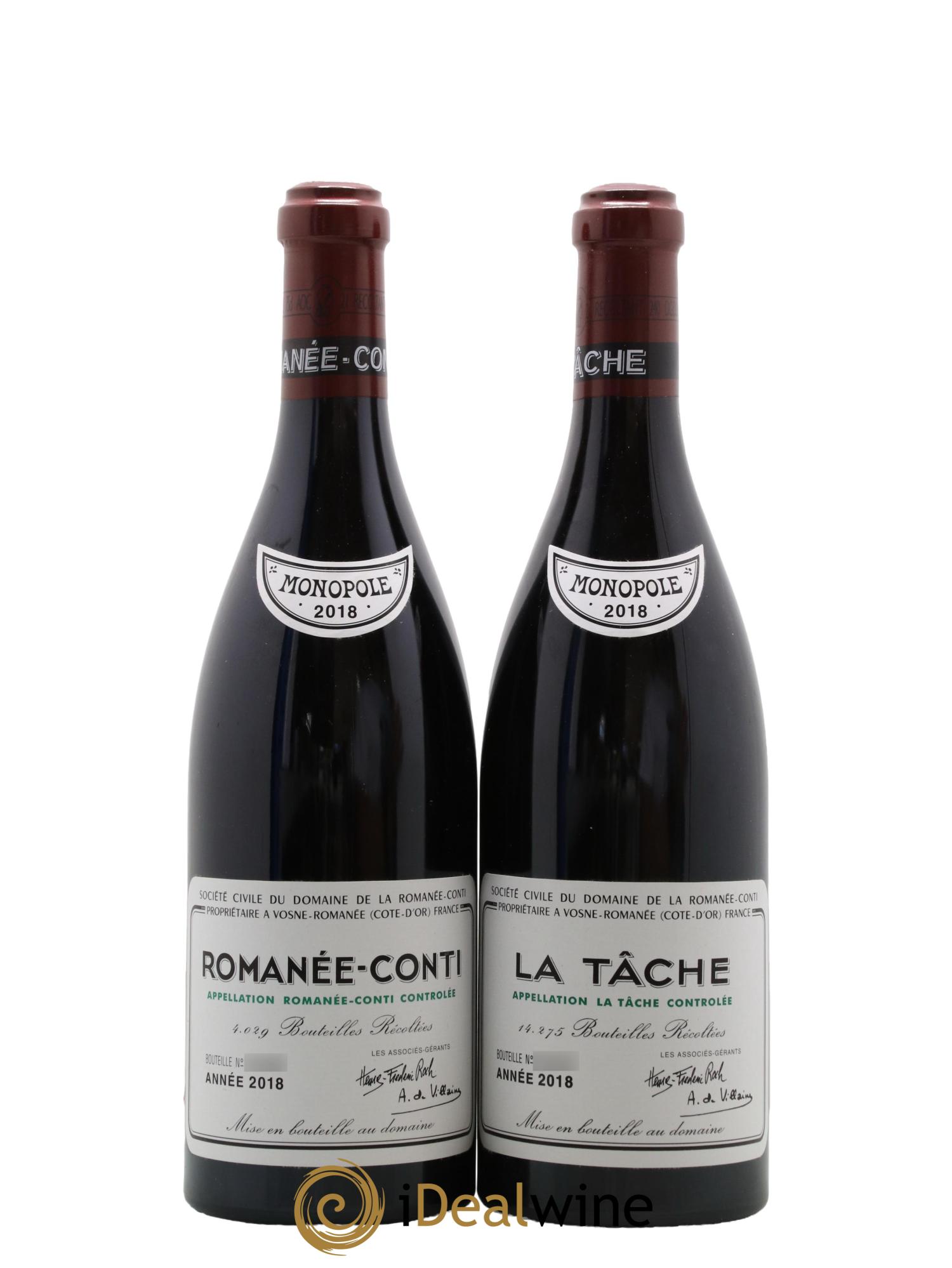 Assortiment 2018 du Domaine de la Romanée-Conti Domaine de la Romanée-Conti 2 Echezeaux, 1 Grands Echezeaux,1 Montrachet, 3 La Tâche, 1 Richebourg, 2 Romanée St Vivant, 1 Romanée Conti 2018 - Lotto di 11 bottiglie - 7