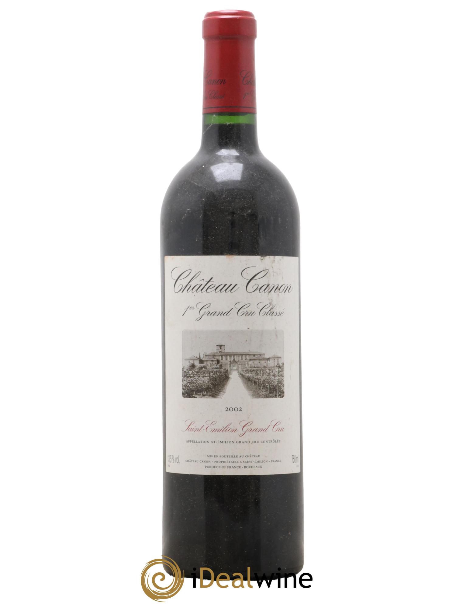 Château Canon 1er Grand Cru Classé B 2002 - Lot de 1 bouteille - 0