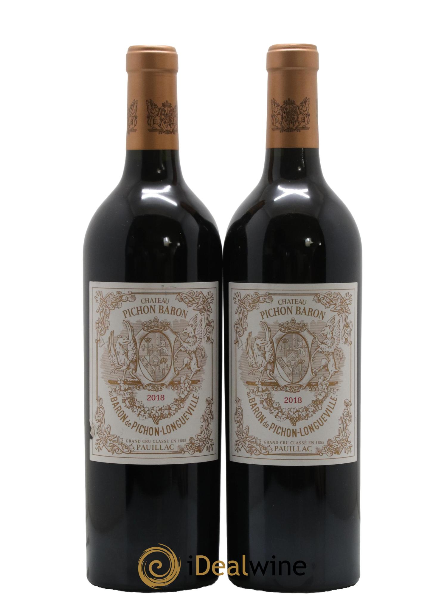 Pichon Longueville Baron 2ème Grand Cru Classé 2018 - Lot de 2 bouteilles - 0
