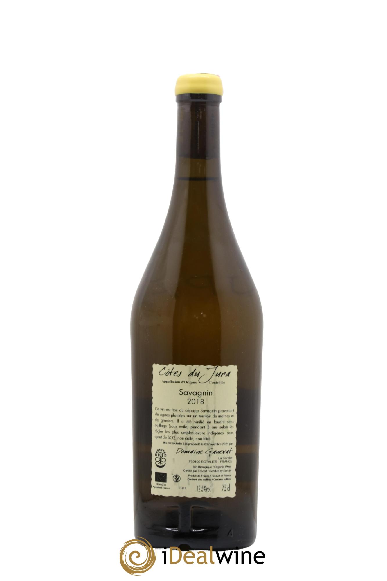 Côtes du Jura Les Grands Teppes Savagnin (sous voile) Jean-François Ganevat (Domaine) 2018 - Lot de 1 bouteille - 1