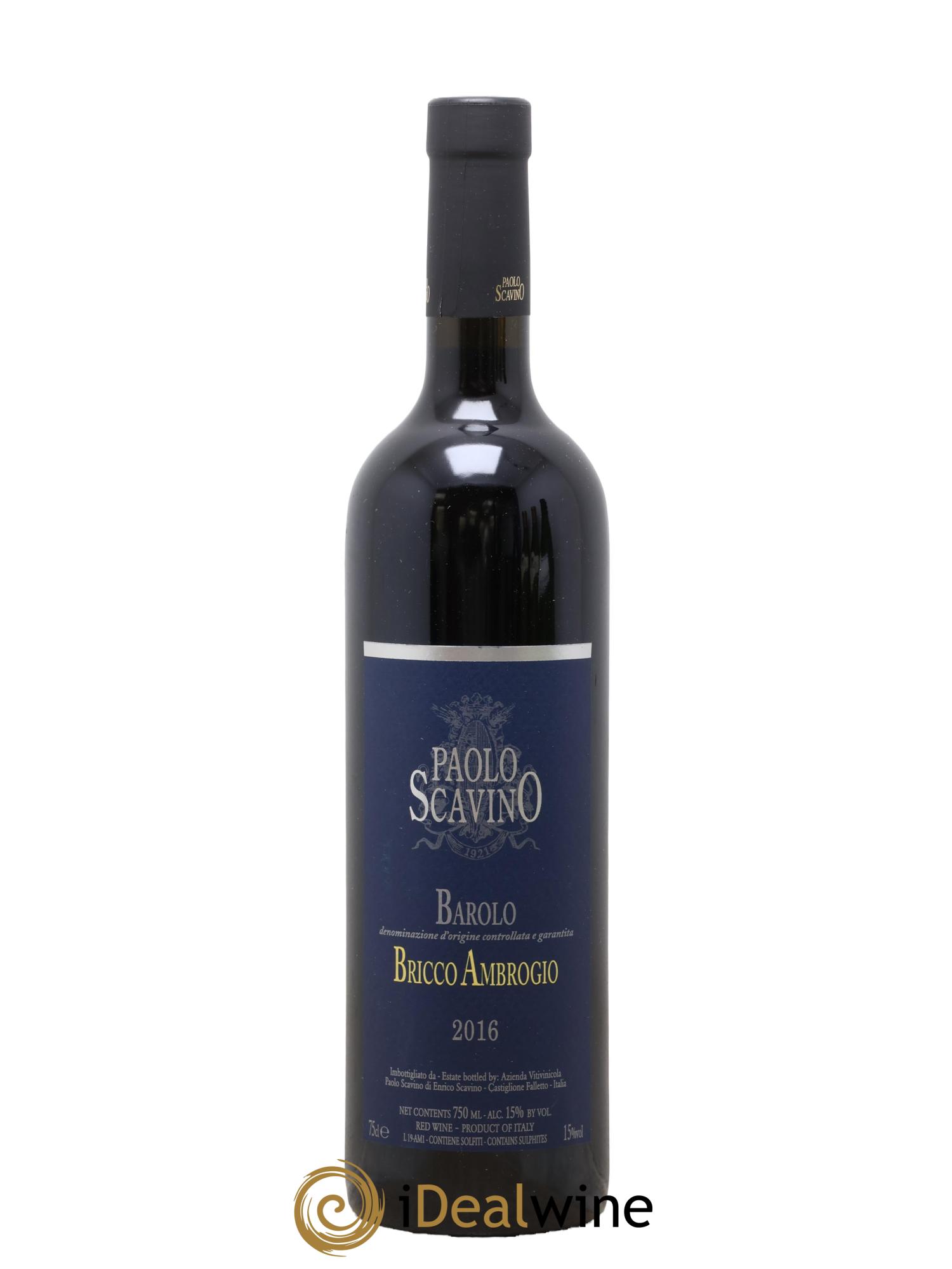 Barolo Bricco Ambrogio Scavino 2016 - Lot de 1 bouteille - 0