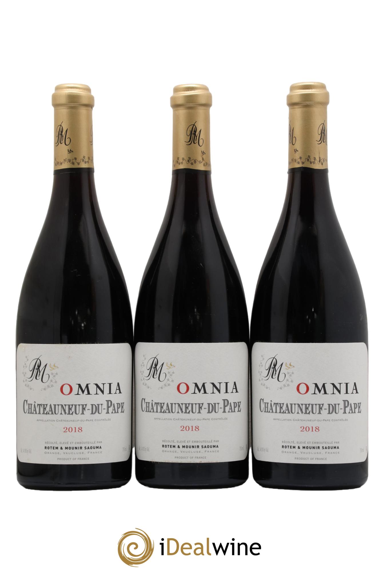Châteauneuf-du-Pape Omnia Rotem et Mounir Saouma 2018 - Lot de 3 bouteilles - 0