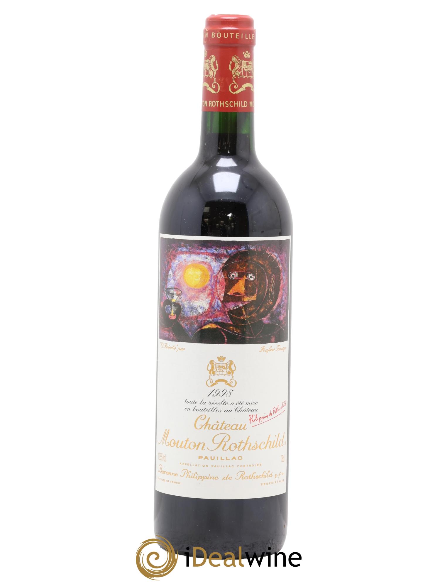Château Mouton Rothschild 1er Grand Cru Classé 1998 - Lot of 1 bottle - 0