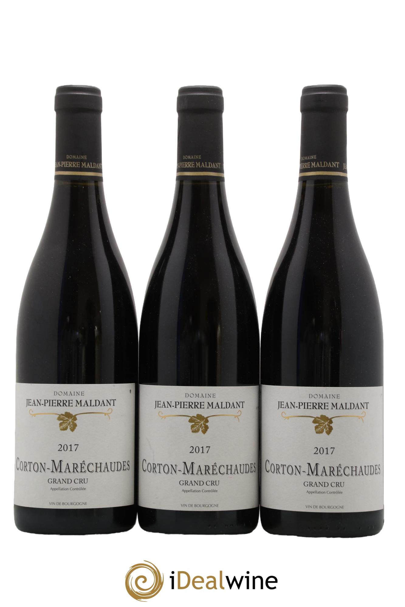 Corton Grand Cru Marechaudes J.P. Maldant 2017 - Lot de 3 bouteilles - 0