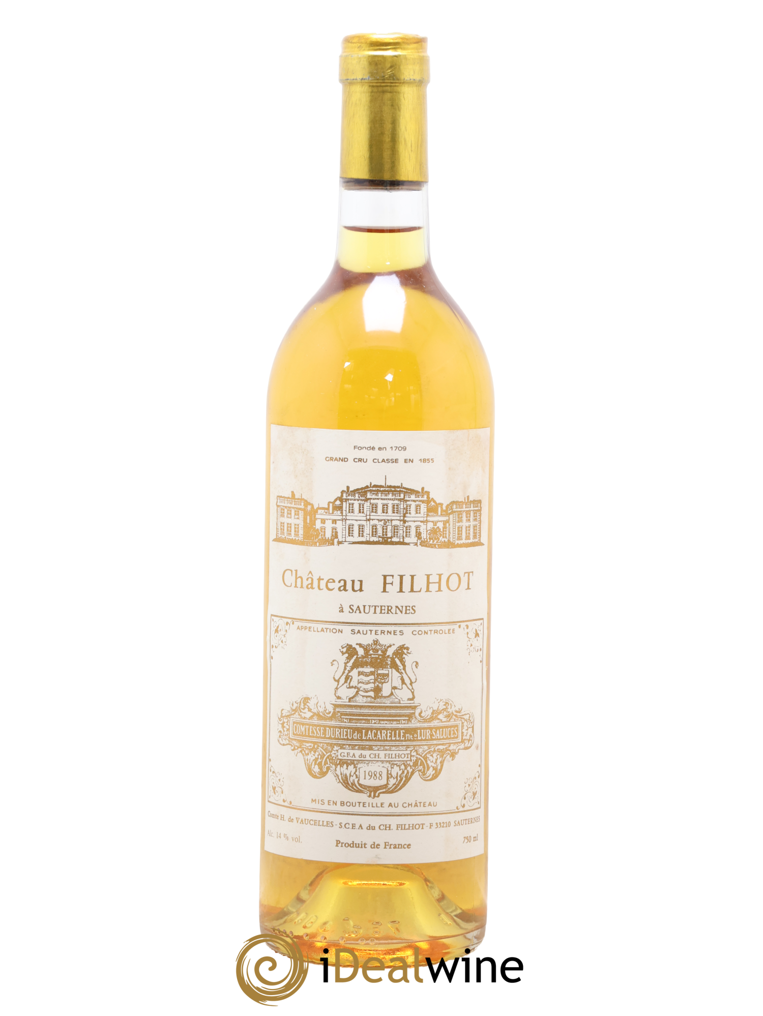 Château Filhot 2ème Grand Cru Classé 1988 - Lot of 1 bottle - 0