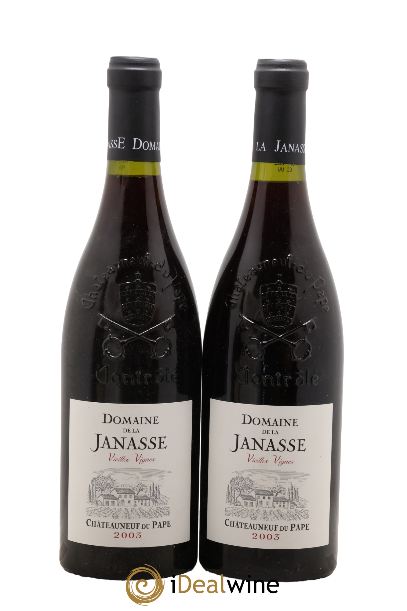 Châteauneuf-du-Pape Cuvée Vieilles Vignes La Janasse (Domaine de) 2003 - Lotto di 2 bottiglie - 0